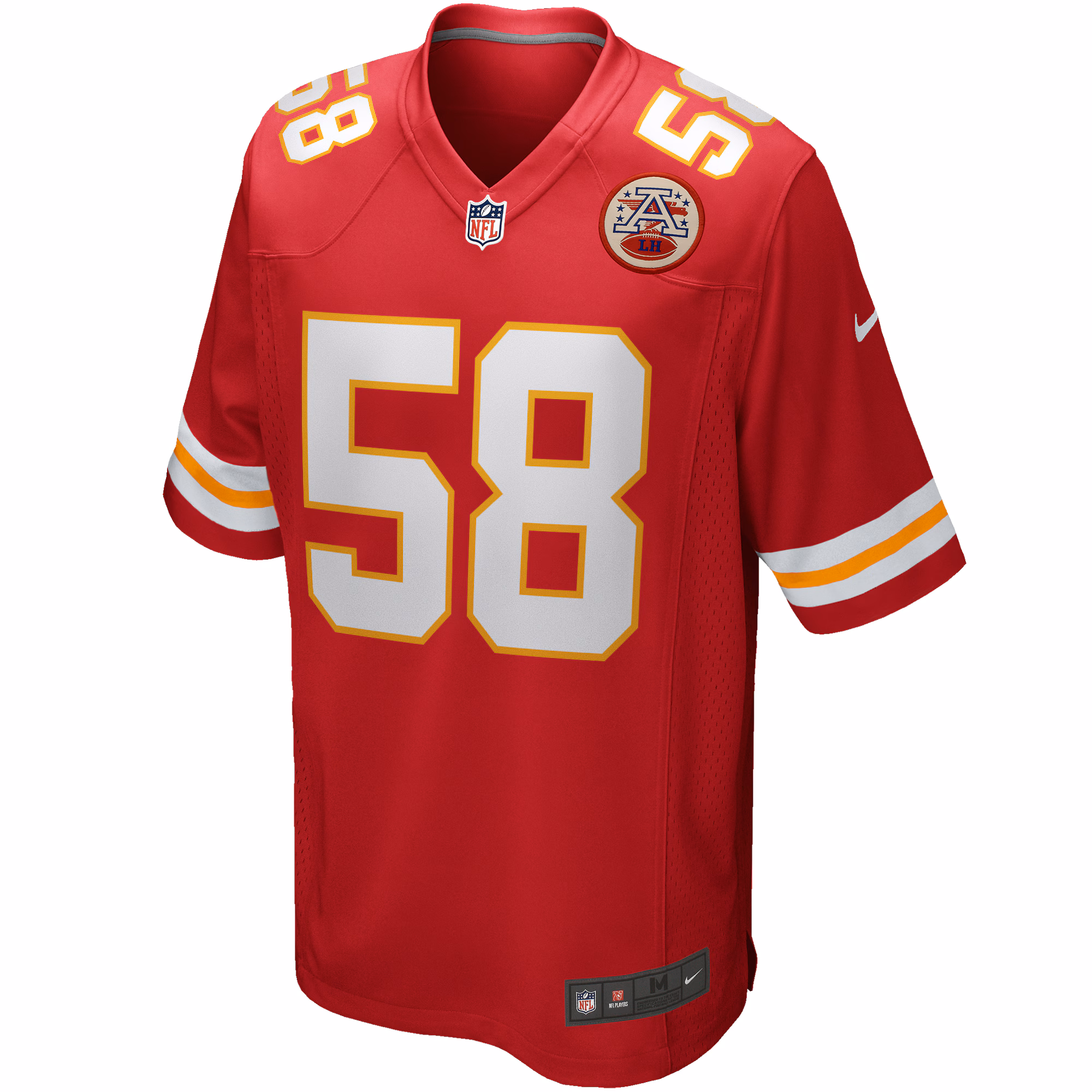 Men's Kansas City Chiefs Derrick Thomas  Red Game Retired Player Jersey