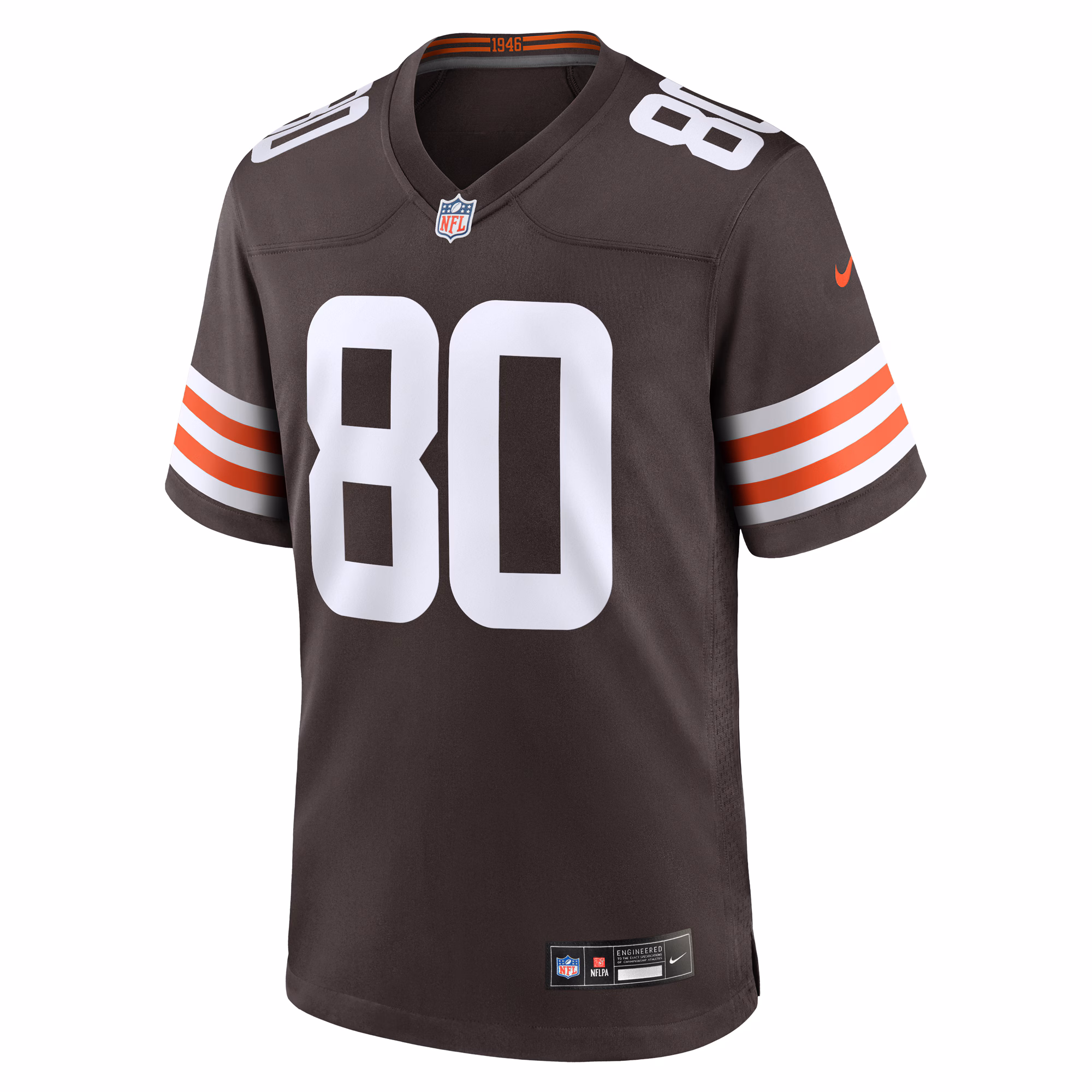 Men's Cleveland Browns Jamari Thrash  Brown Team Game Jersey