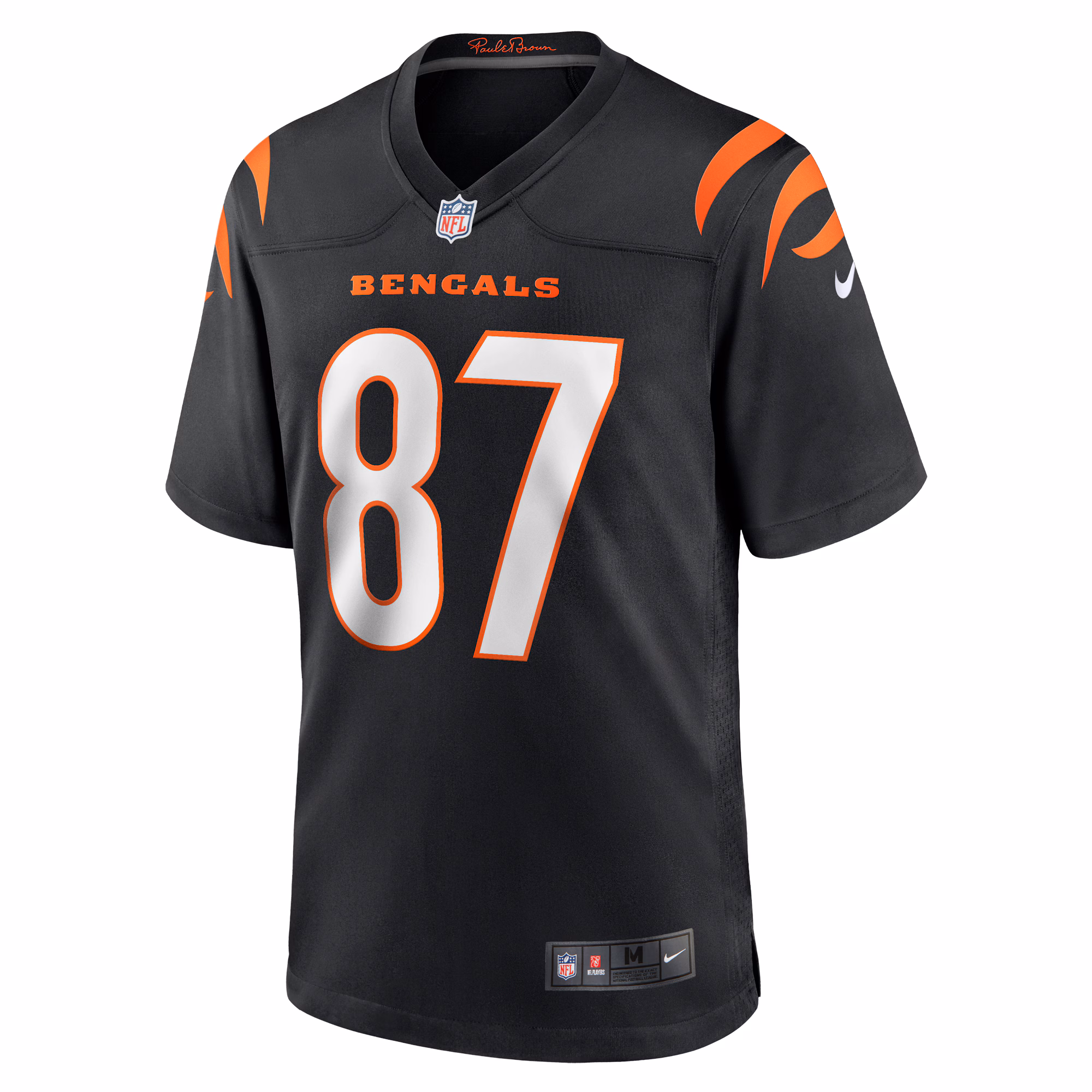 Men's Cincinnati Bengals Tanner Hudson  Black Home Game Player Jersey