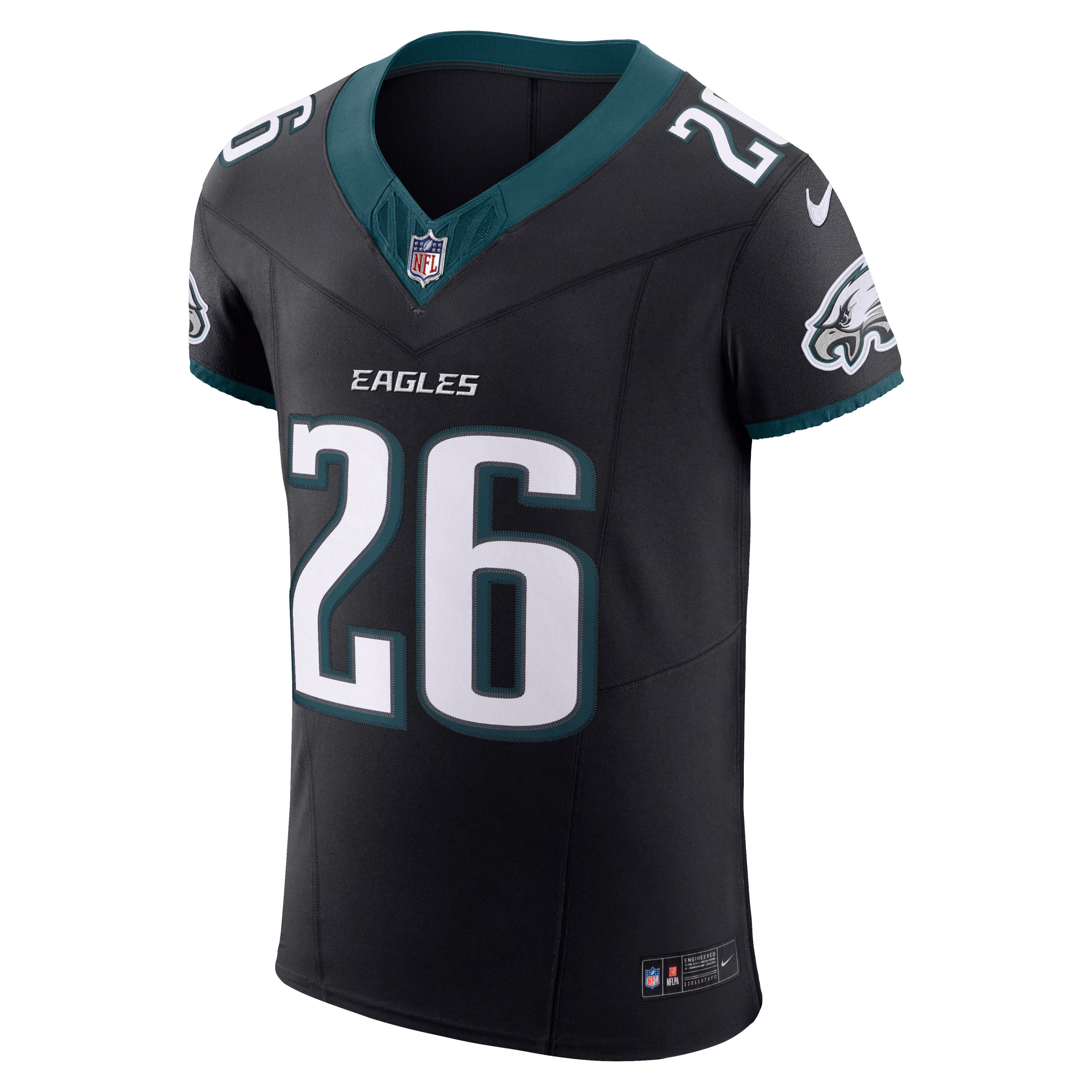 Men's Philadelphia Eagles Saquon Barkley  Black Alternate Vapor F.U.S.E. Elite Jersey