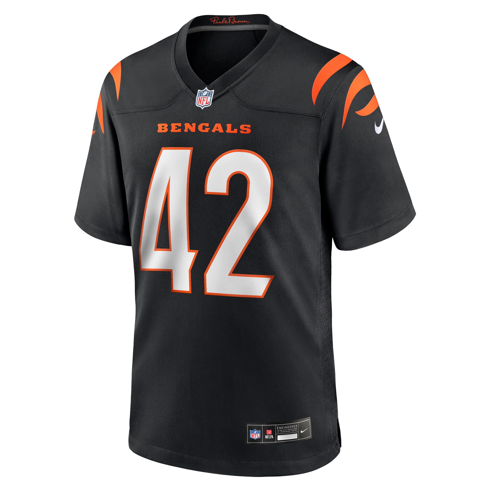 Men's Cincinnati Bengals Oren Burks  Black Team Game Jersey