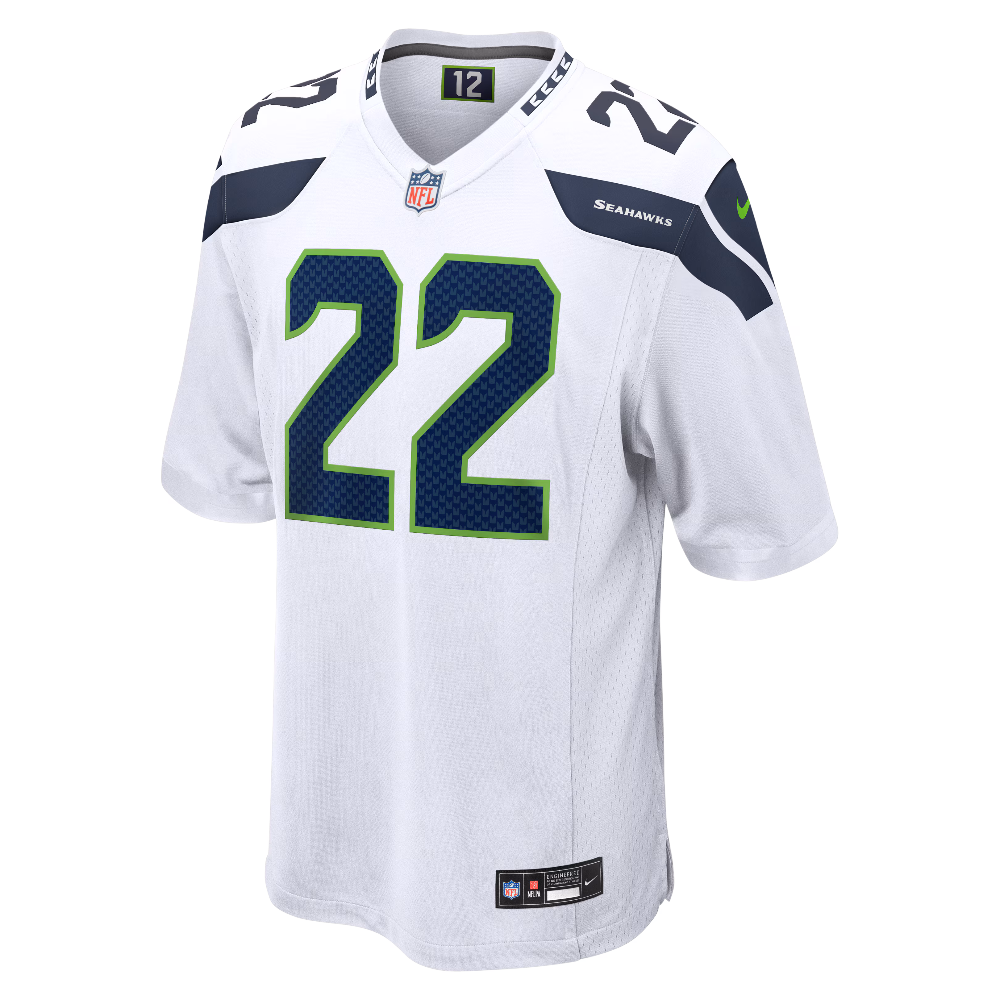 Men's Seattle Seahawks Rashid Shaheed  White Game Jersey