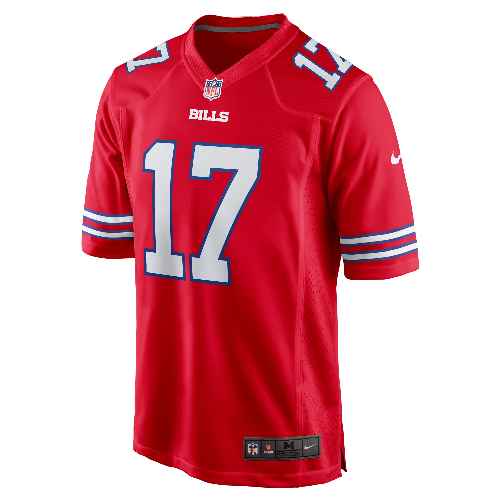 Men's Buffalo Bills Josh Allen  Red Alternate Game Jersey