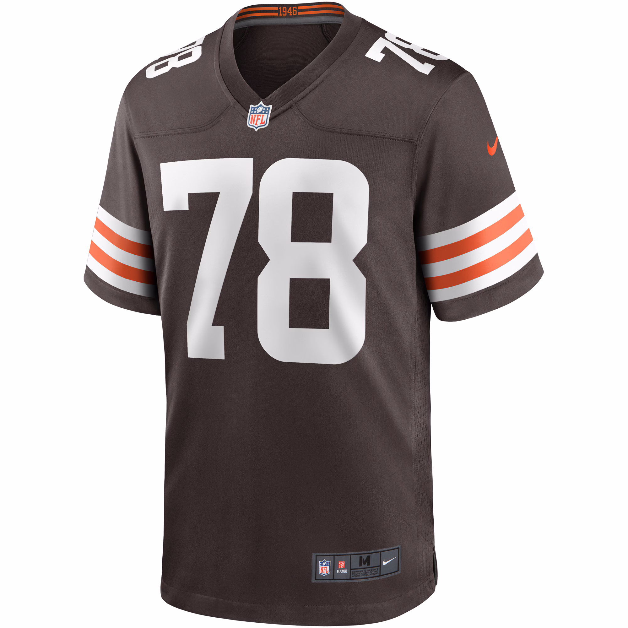 Men's Cleveland Browns Jack Conklin  Brown Game Player Jersey