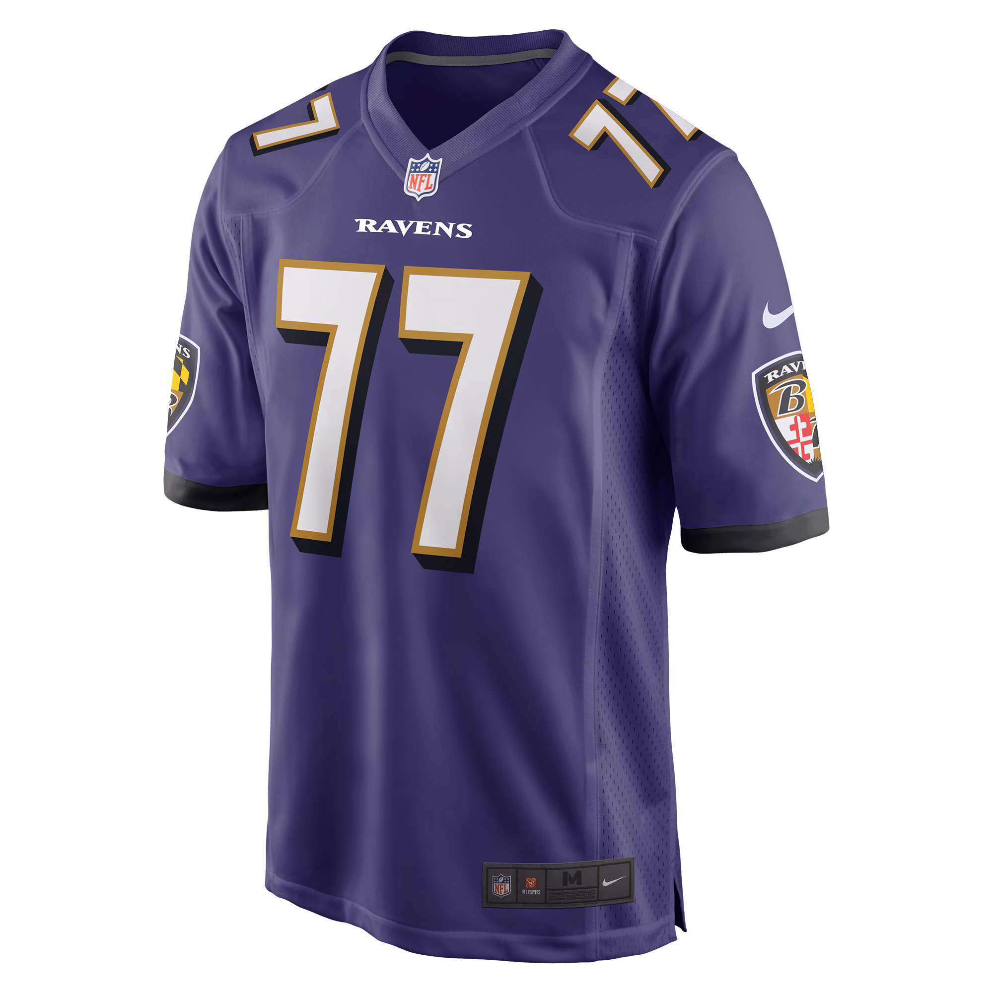 Men's Baltimore Ravens Daniel Faalele  Purple Player Game Jersey