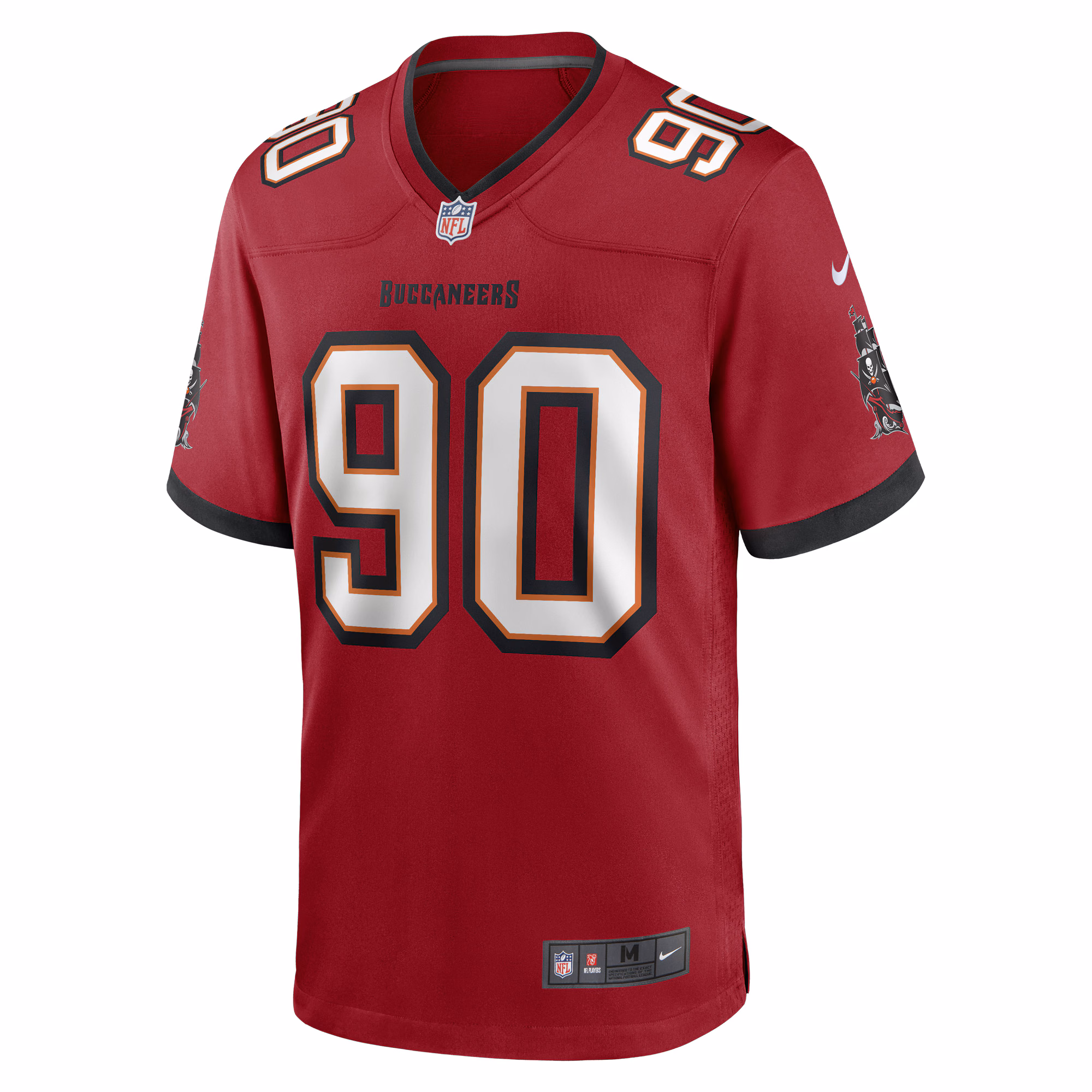 Men's Tampa Bay Buccaneers Logan Hall  Red Game Player Jersey