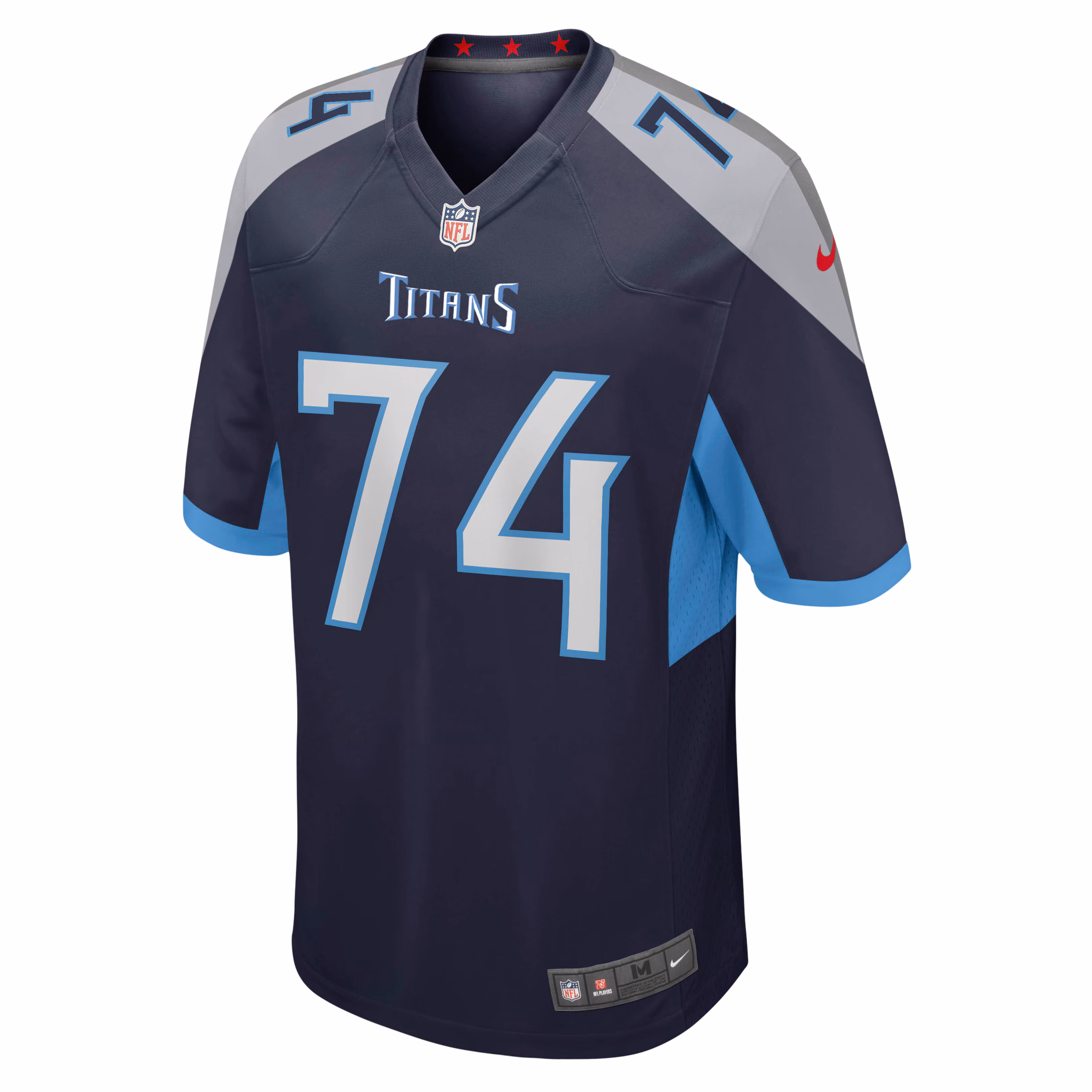 Men's Tennessee Titans Bruce Matthews  Navy Retired Player Jersey