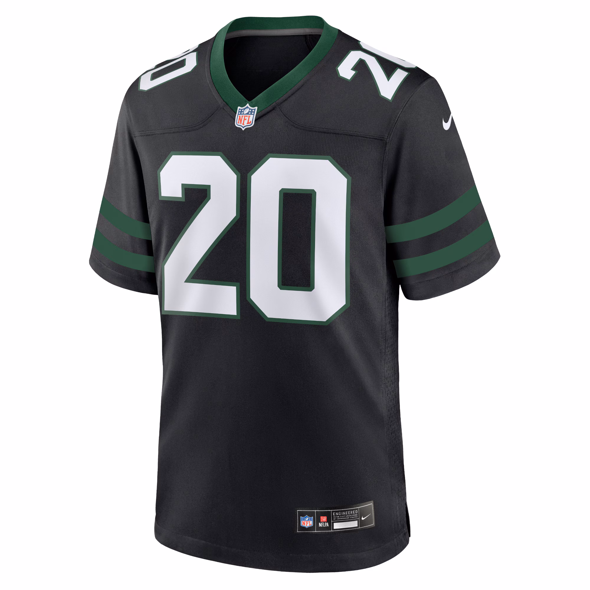 Men's New York Jets Breece Hall  Legacy Black Alternate Game Jersey