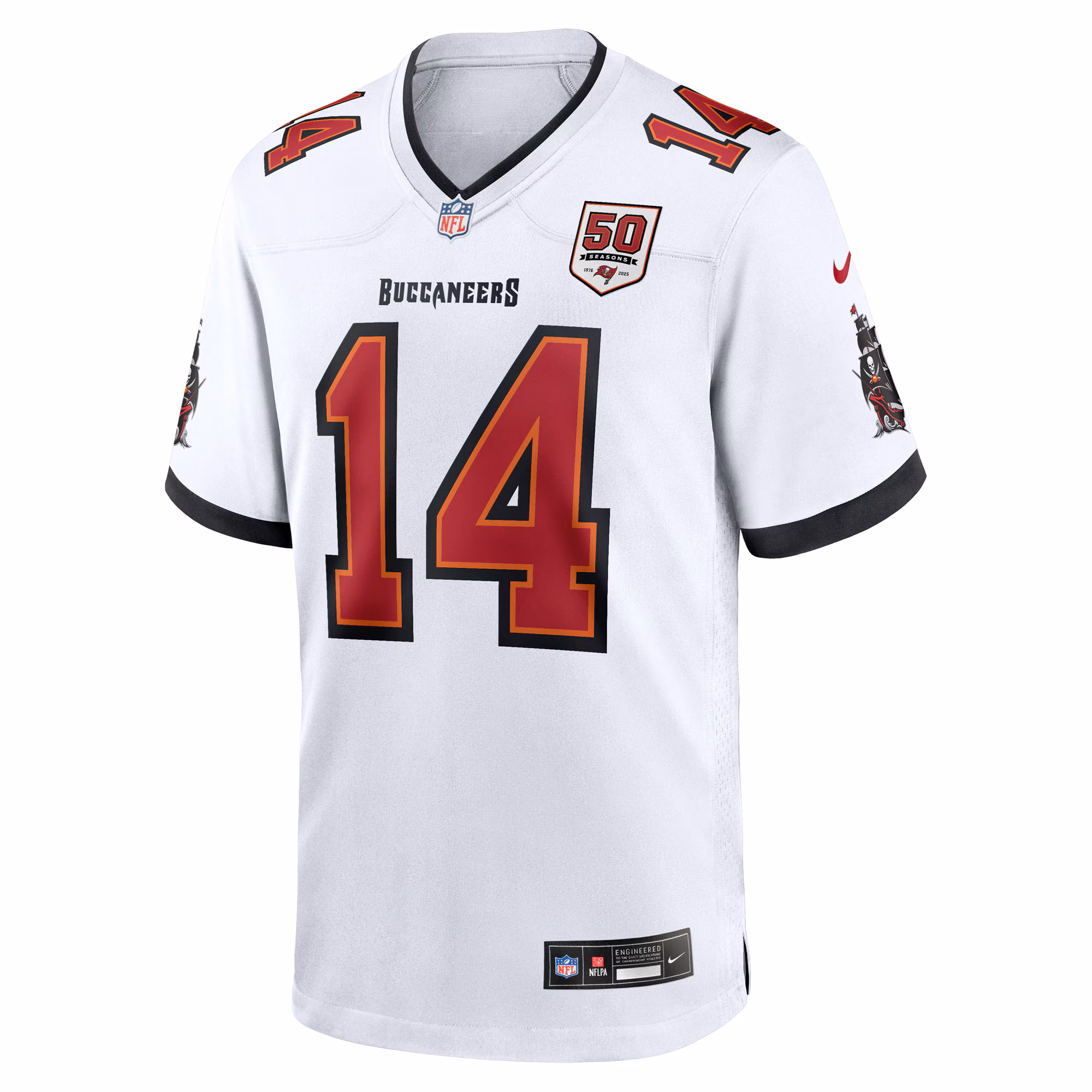 Men's Tampa Bay Buccaneers Chris Godwin Jr.  White 50th Season White Game Jersey