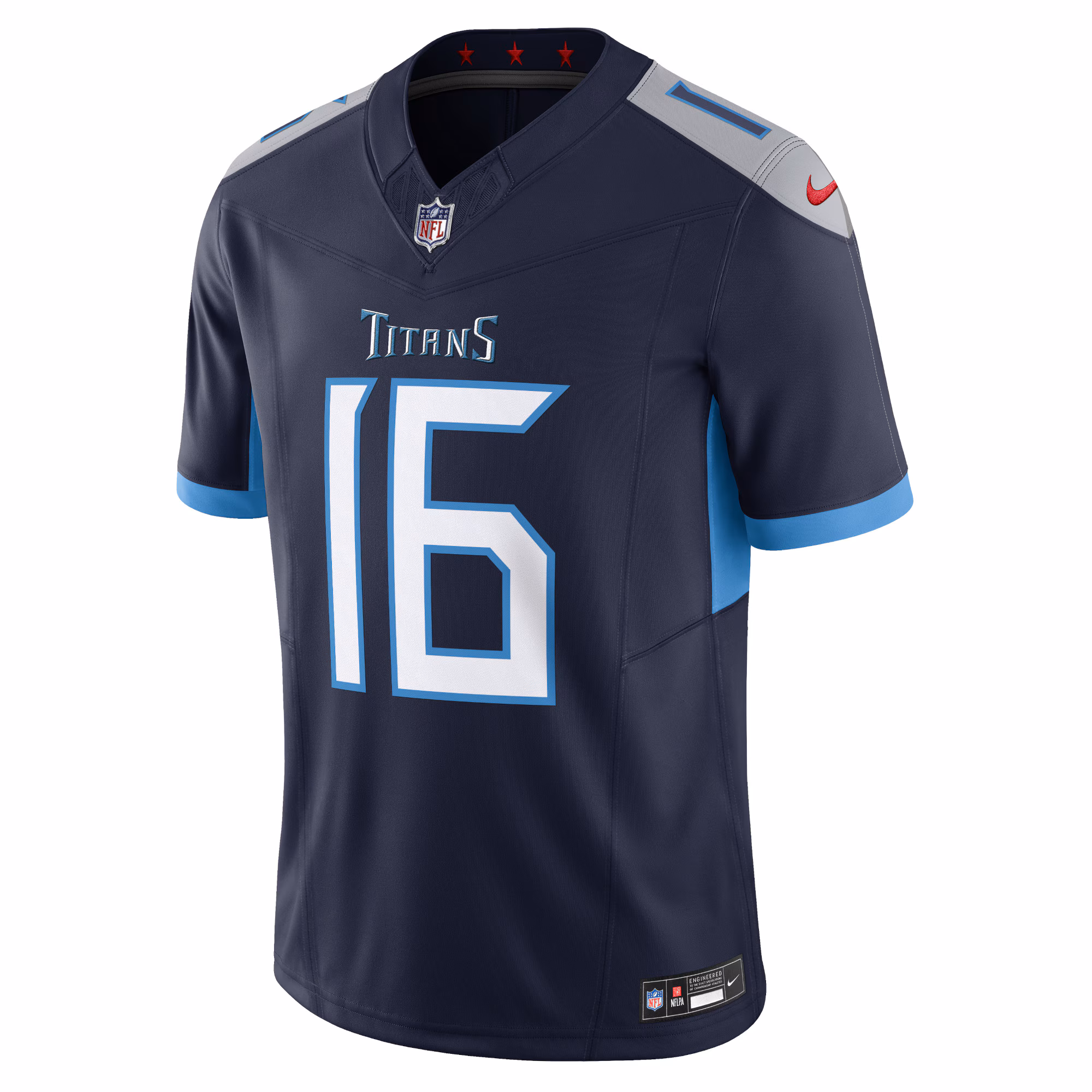 Men's Tennessee Titans Treylon Burks  Navy Vapor F.U.S.E. Limited Jersey
