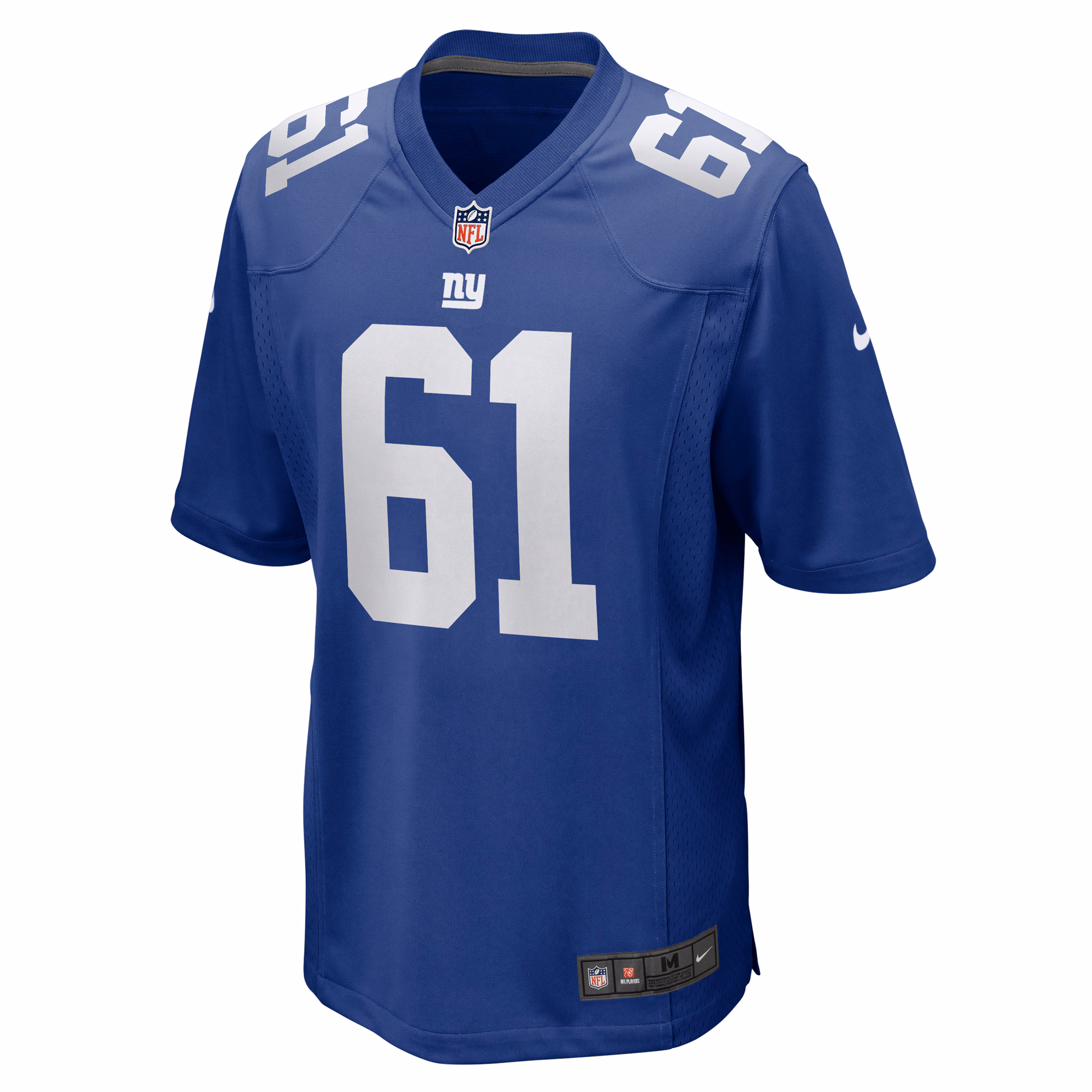 Men's New York Giants John Michael Schmitz Jr.  Royal Team Game Jersey