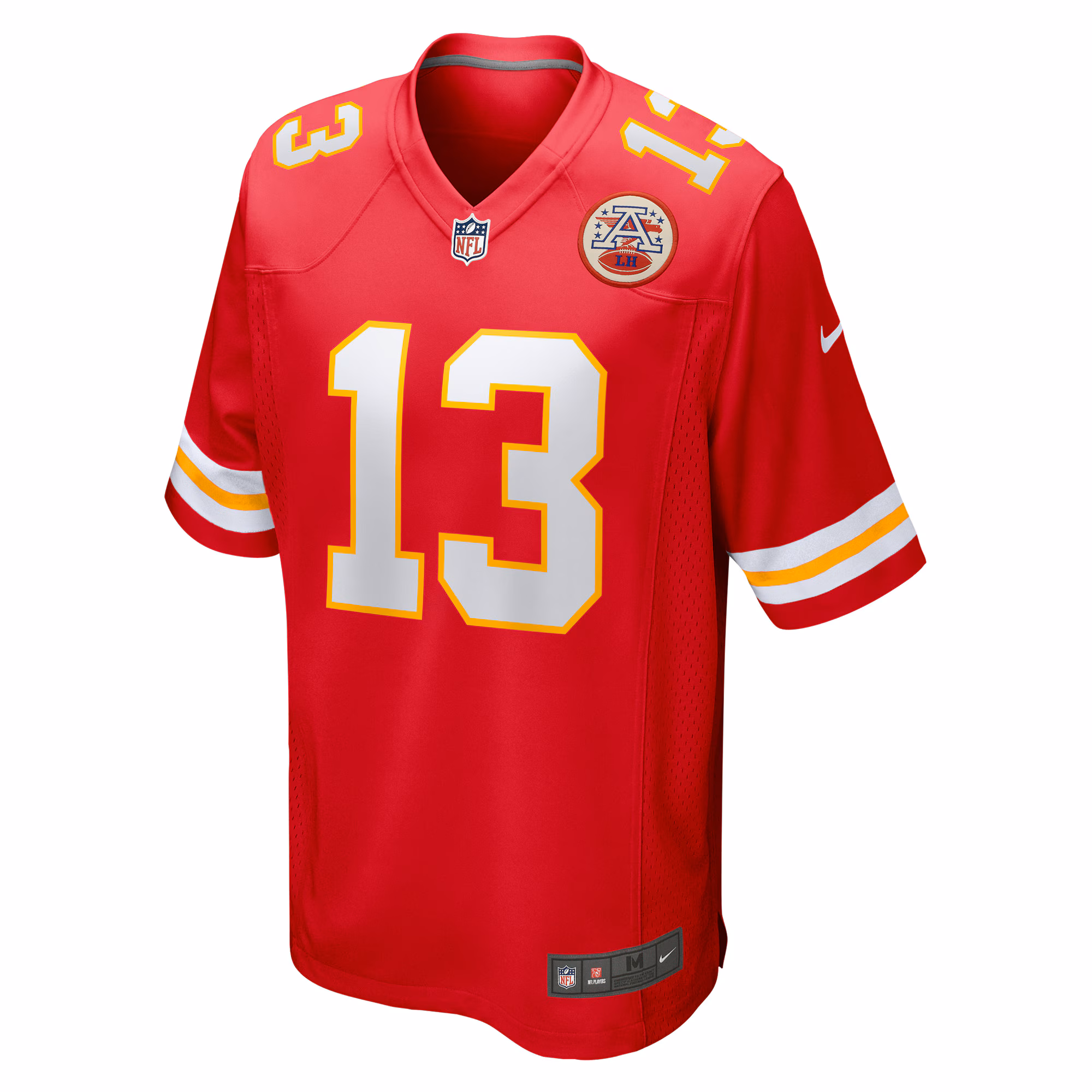 Men's Kansas City Chiefs Nazeeh Johnson  Red Game Player Jersey