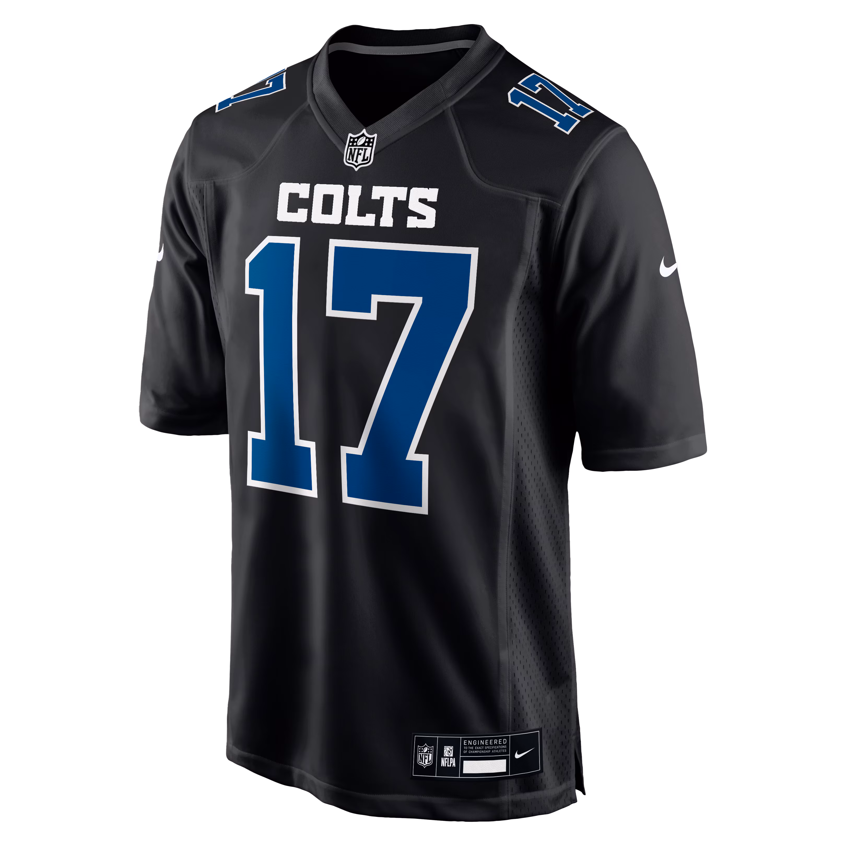 Men's Indianapolis Colts Daniel Jones  Carbon Black Fashion Game Jersey