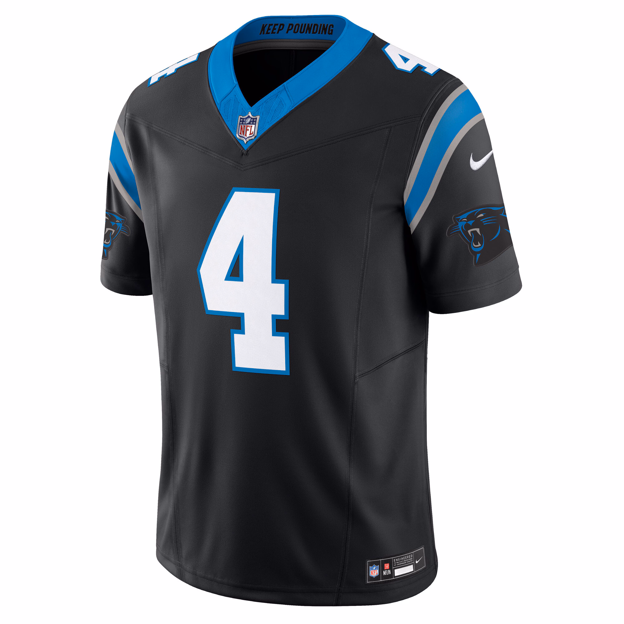 Men's Carolina Panthers Tetairoa McMillan  Black Team Vapor F.U.S.E. Limited Jersey