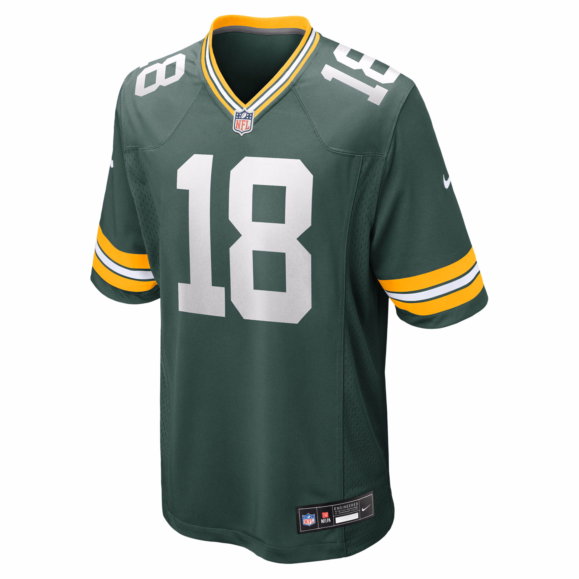 Men's Green Bay Packers Malik Heath  Green Game Jersey