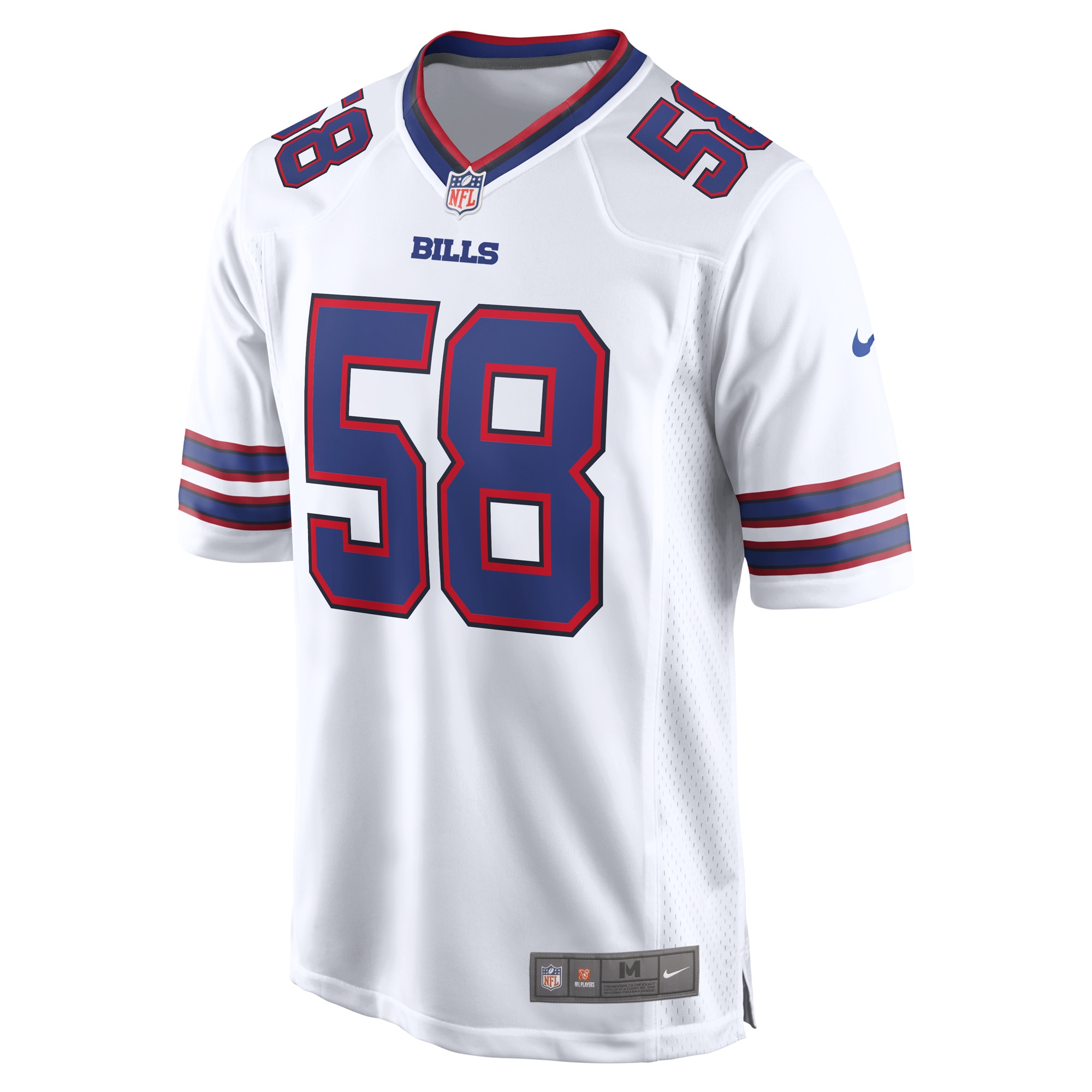 Men's Buffalo Bills Matt Milano  White Away Game Player Jersey
