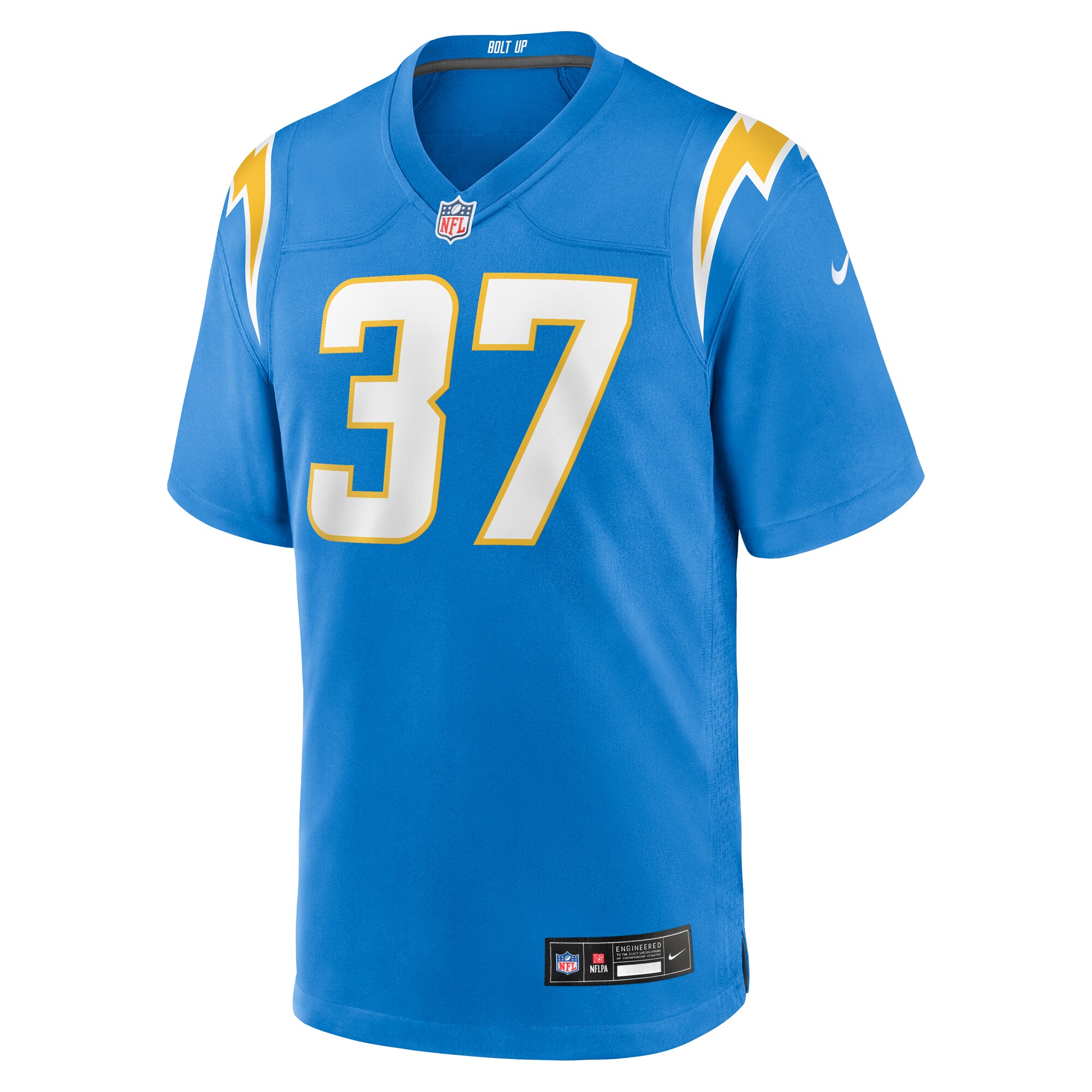 Men's Los Angeles Chargers Isas Waxter  Powder Blue Team Game Jersey
