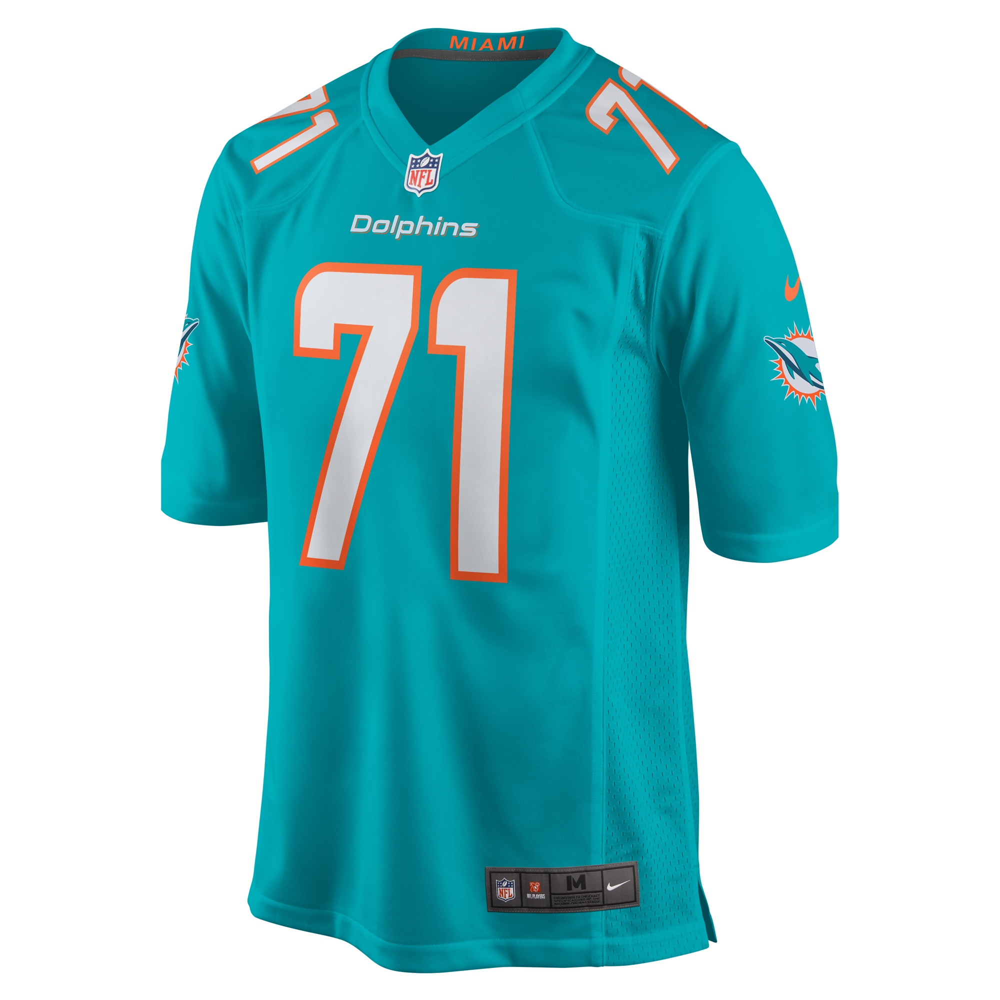 Men's Miami Dolphins Kion Smith  Aqua Game Jersey