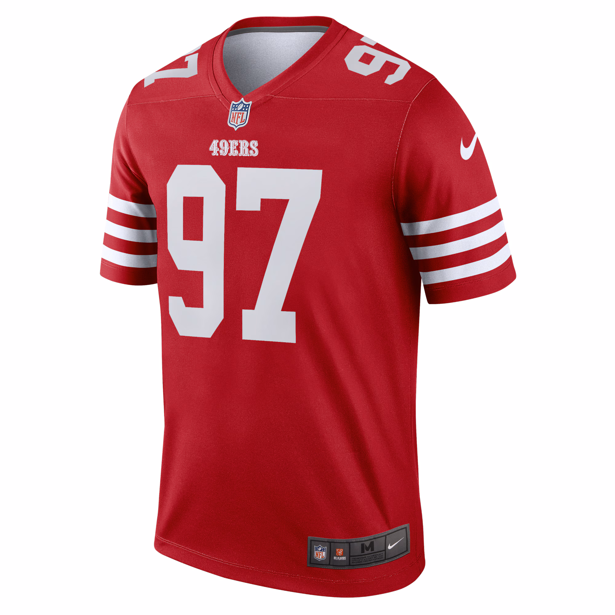 Men's San Francisco 49ers Nick Bosa  Scarlet Legend Player Performance Top