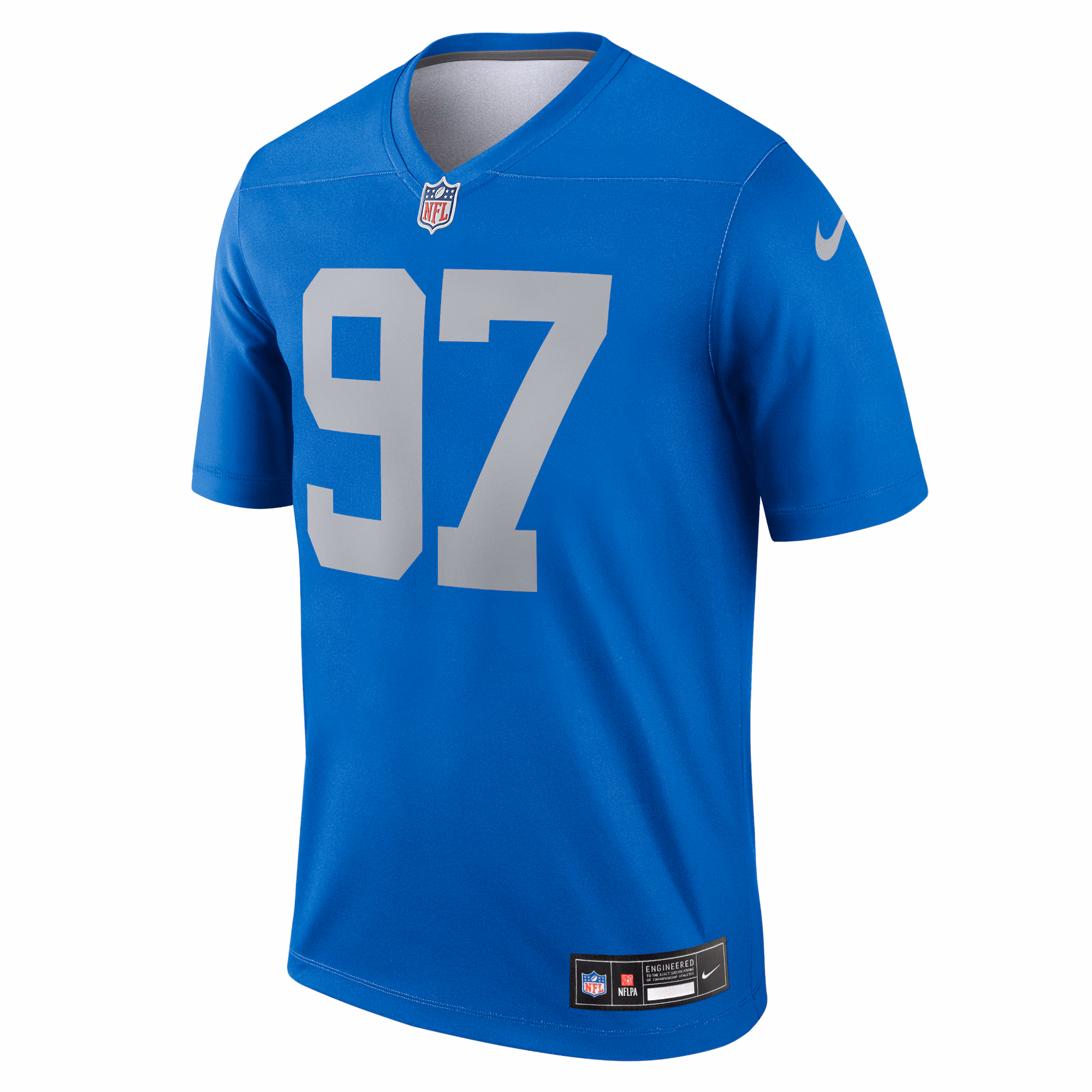 Men's Detroit Lions Aidan Hutchinson  Blue Legend Player Performance Top