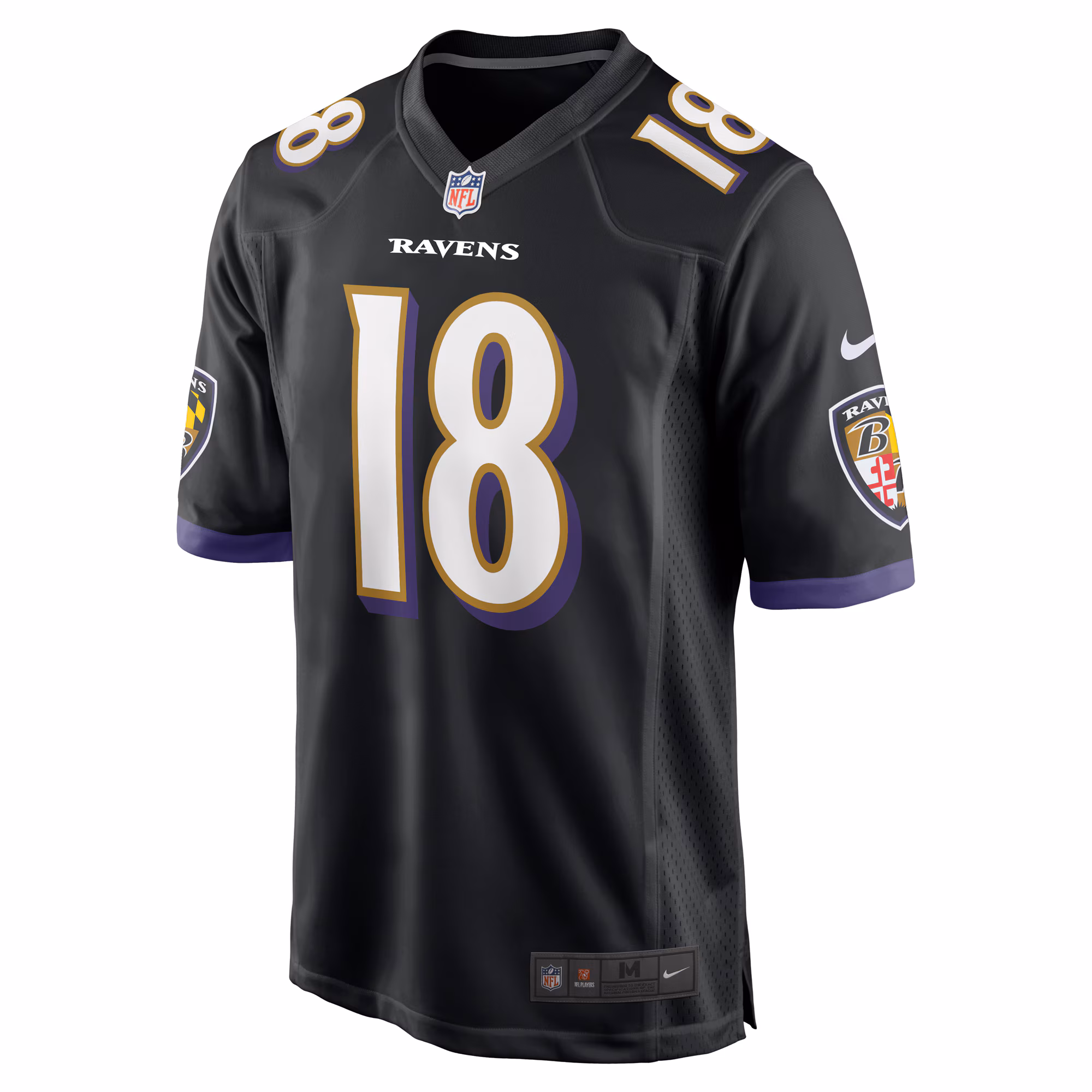 Men's Baltimore Ravens Roquan Smith  Black Alternate Game Jersey