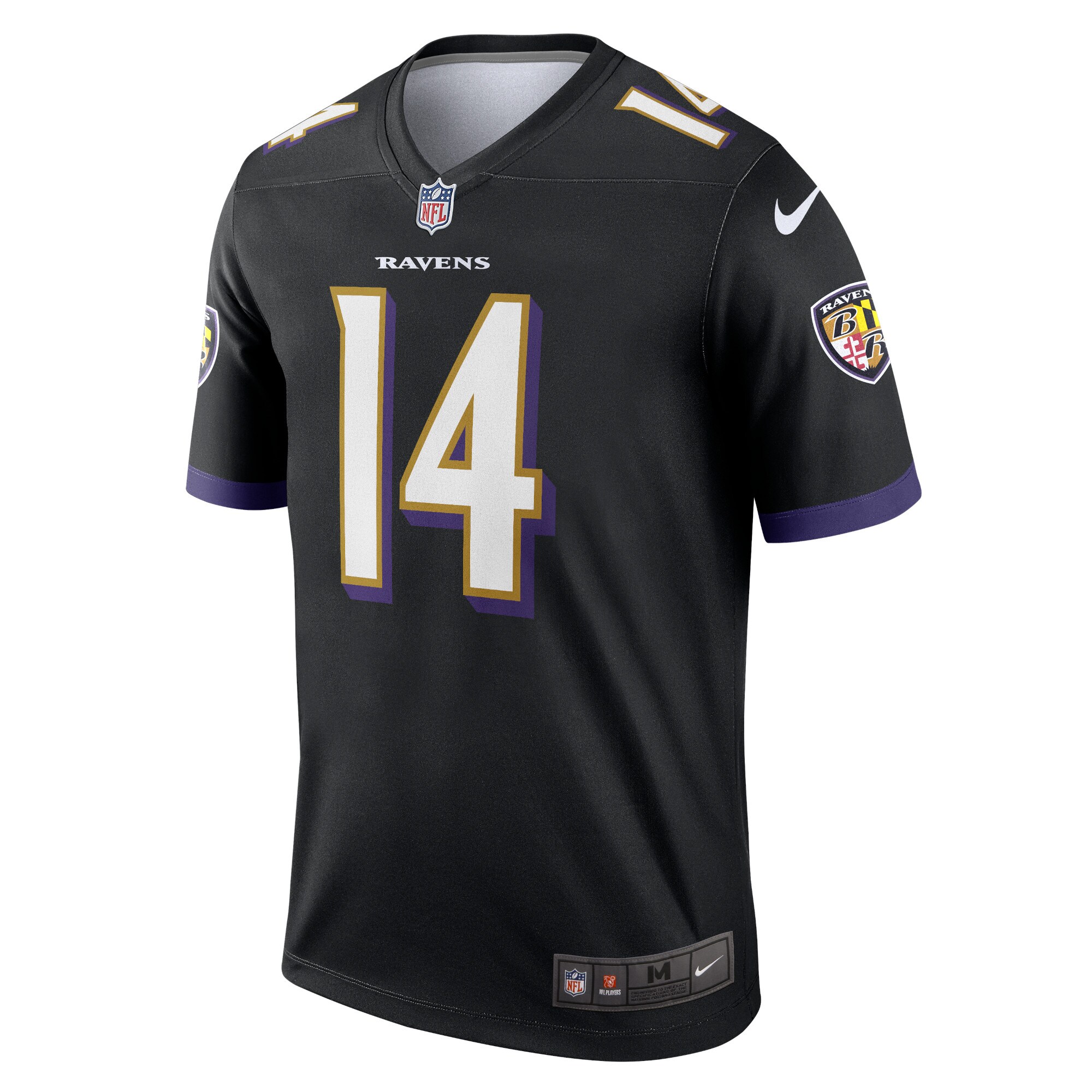 Men's Baltimore Ravens Kyle Hamilton  Black Legend Player Performance Top
