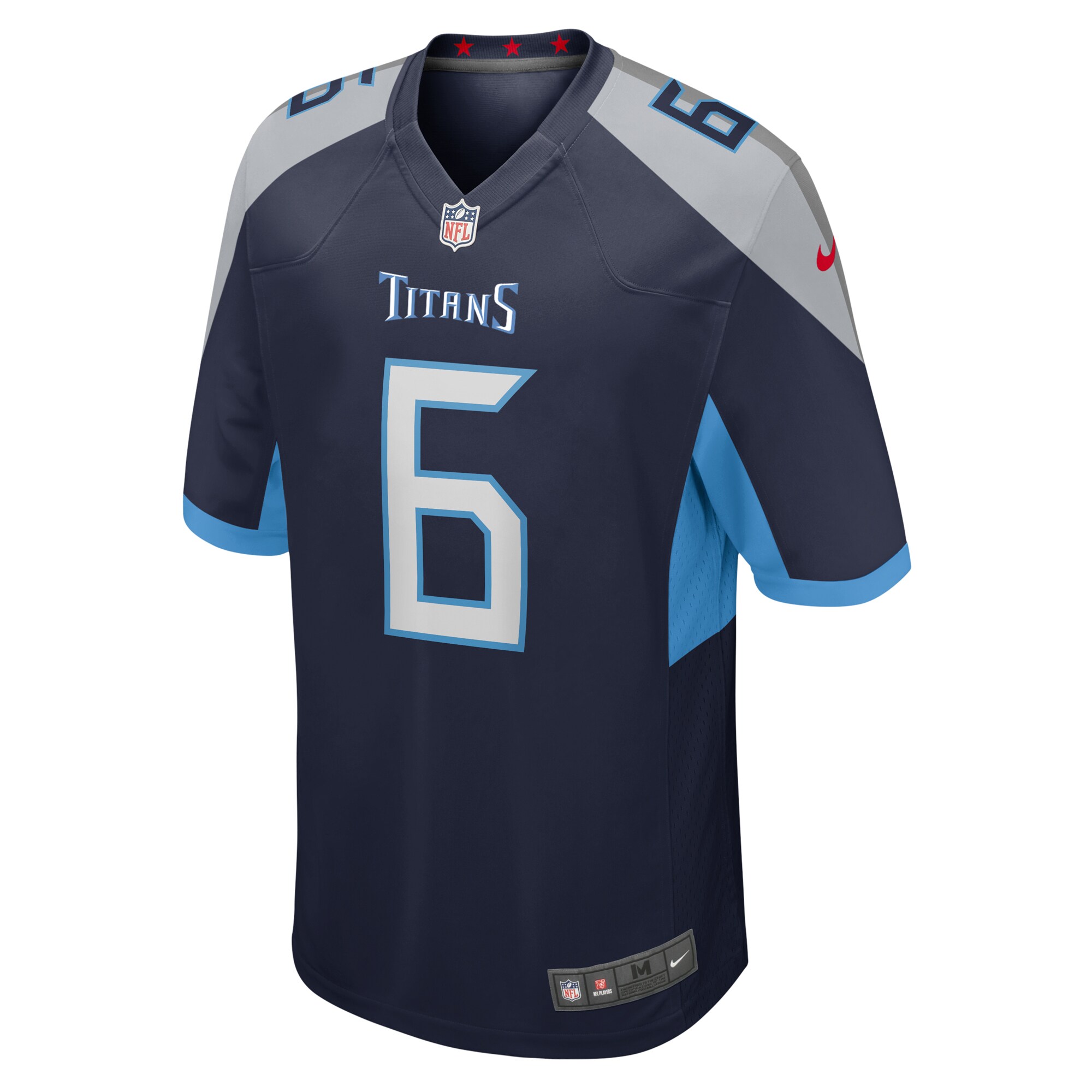 Men's Tennessee Titans Nick Folk  Navy Team Game Jersey