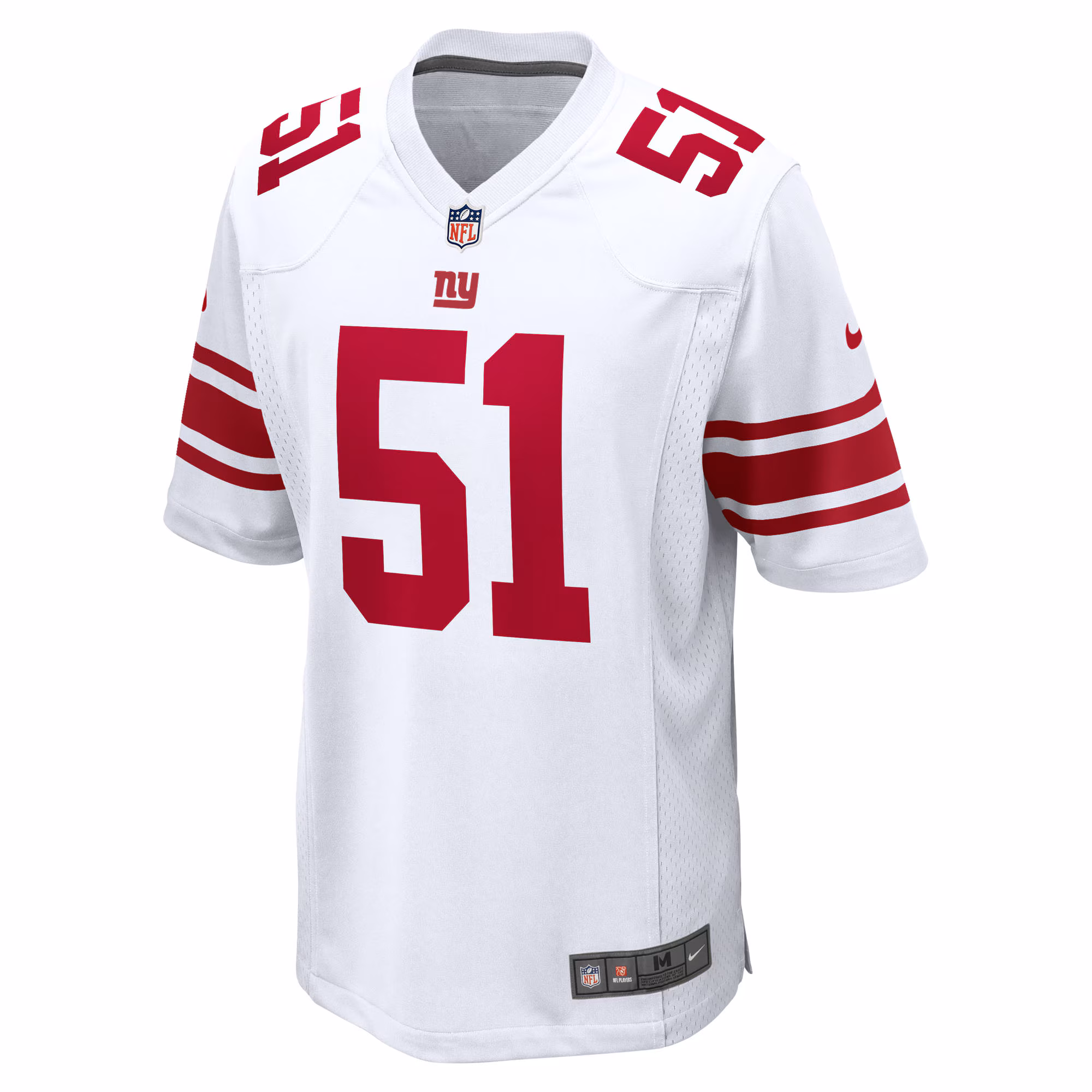Men's New York Giants Abdul Carter  White First Round Pick Game Jersey