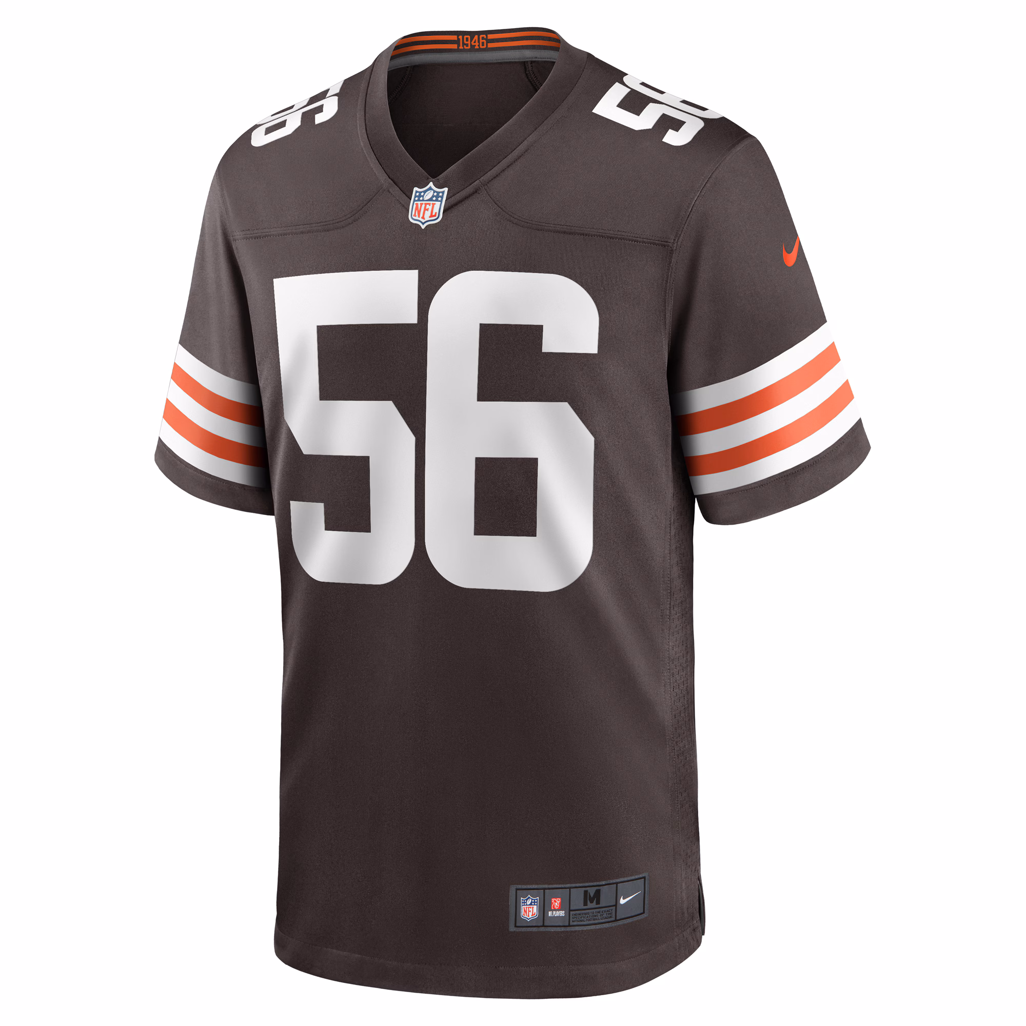 Men's Cleveland Browns Luke Wypler  Brown Team Game Jersey
