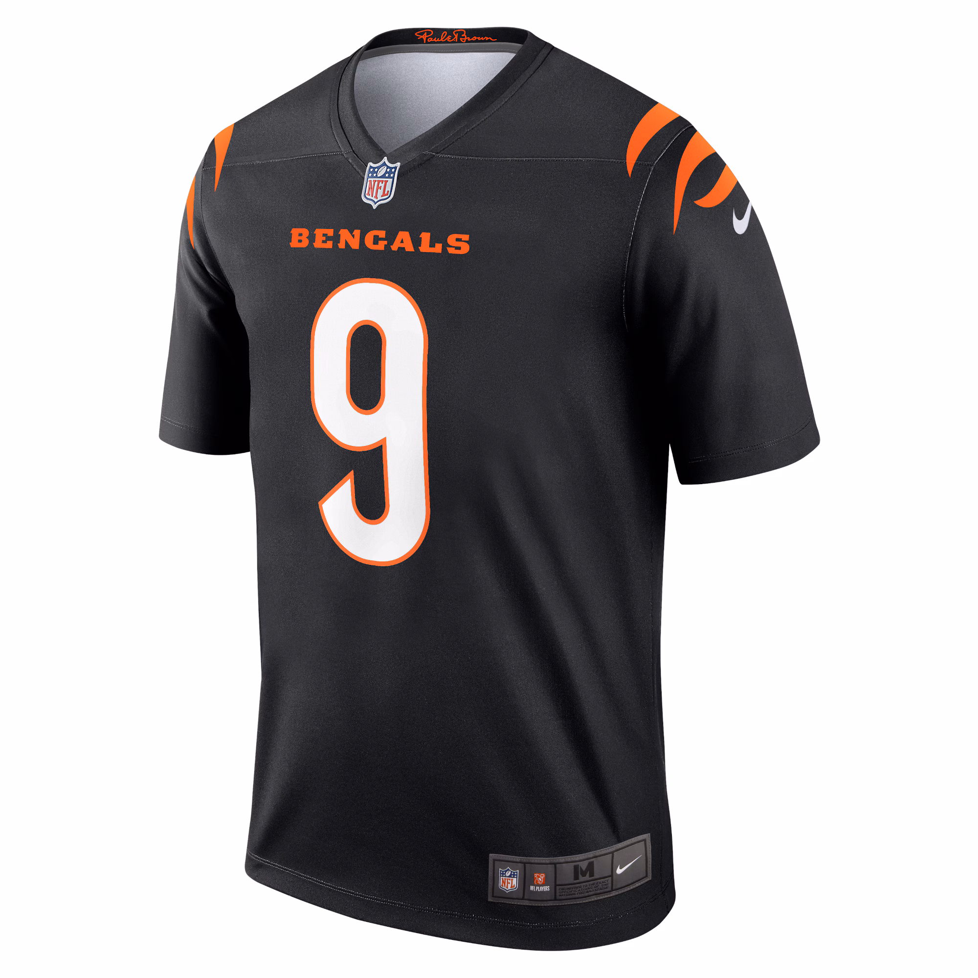 Men's Cincinnati Bengals Joe Burrow  Black Legend Player Performance Top