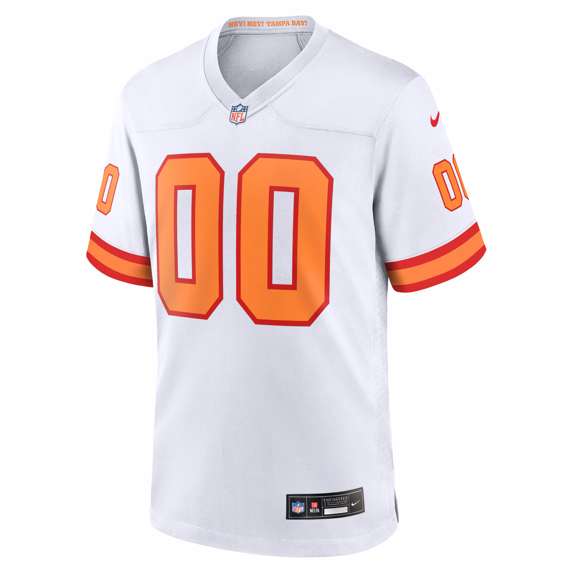 Men's '76 Tampa Bay Buccaneers  White 50th Season Custom Game Jersey