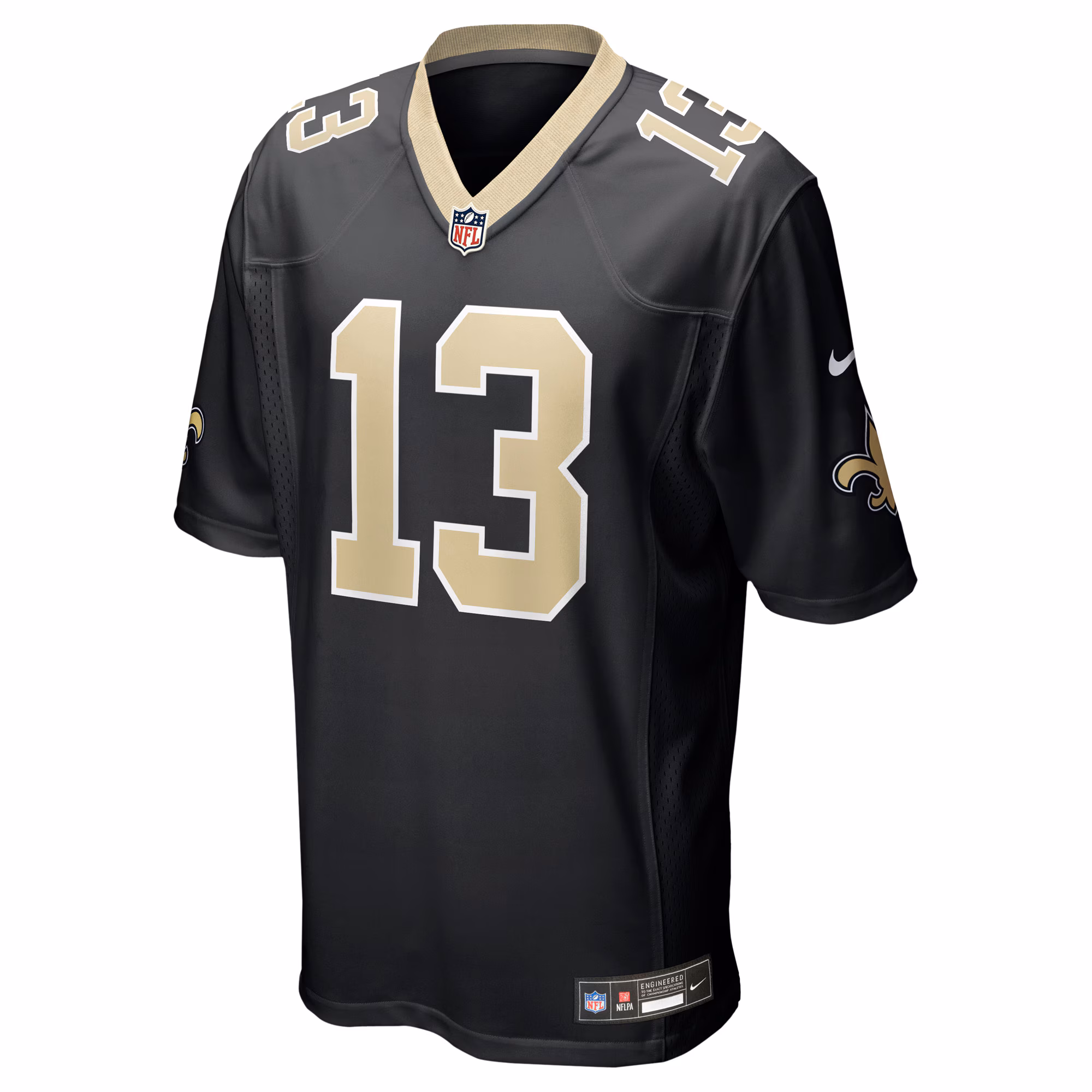 Men's New Orleans Saints Velus Jones Jr.  Black Team Game Jersey