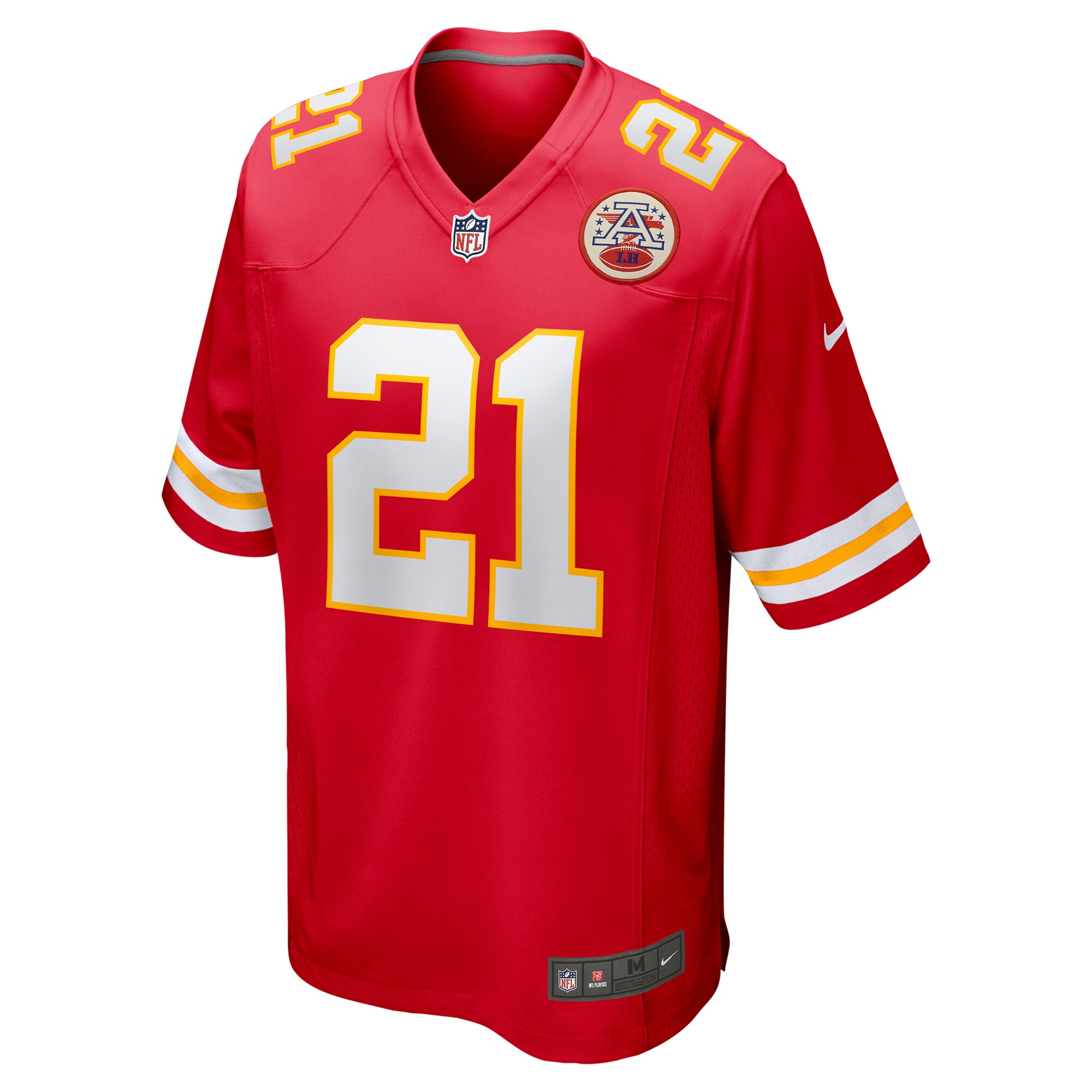 Men's Kansas City Chiefs Jaden Hicks  Red Game Jersey