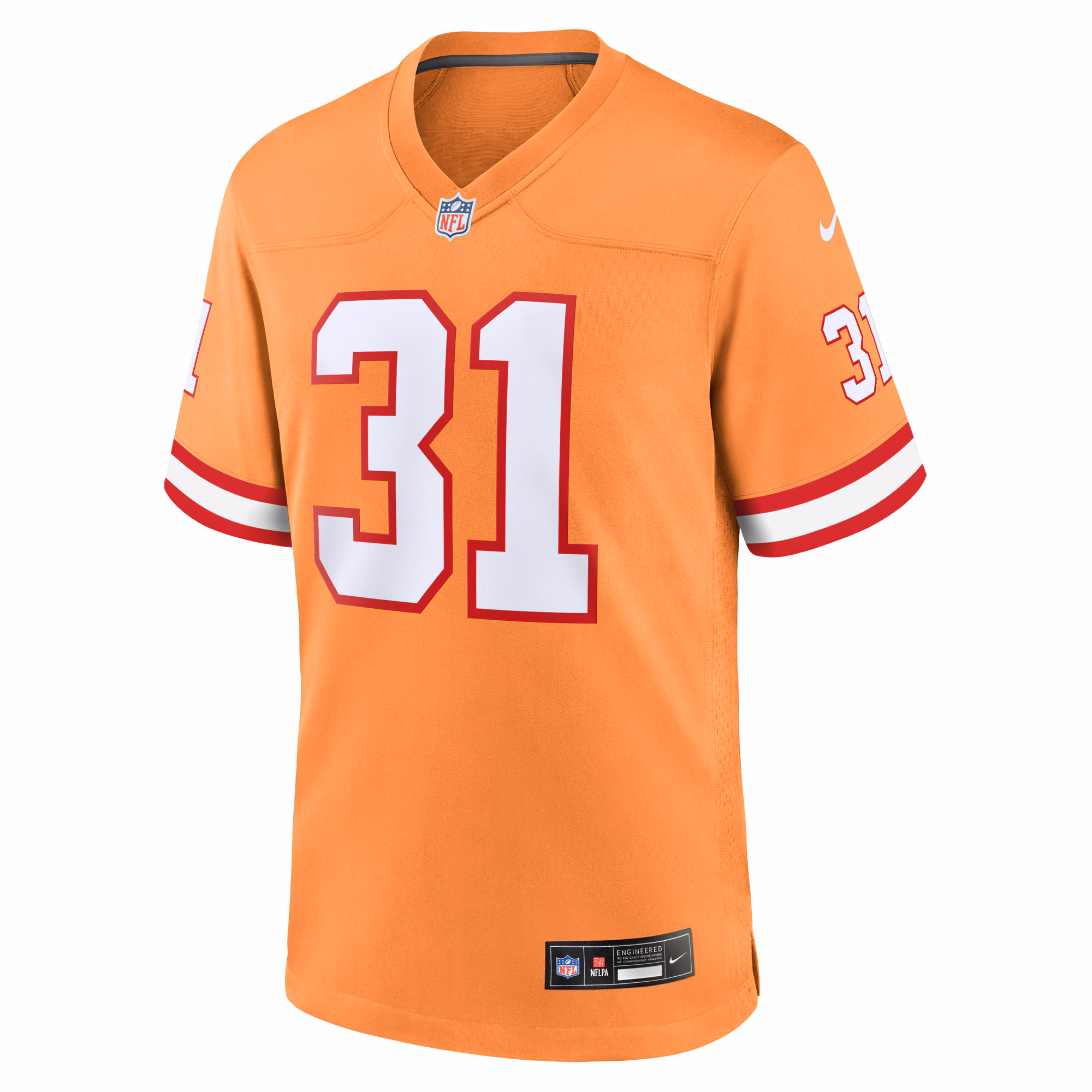 Men's Tampa Bay Buccaneers Antoine Winfield Jr.  Orange Throwback Game Jersey