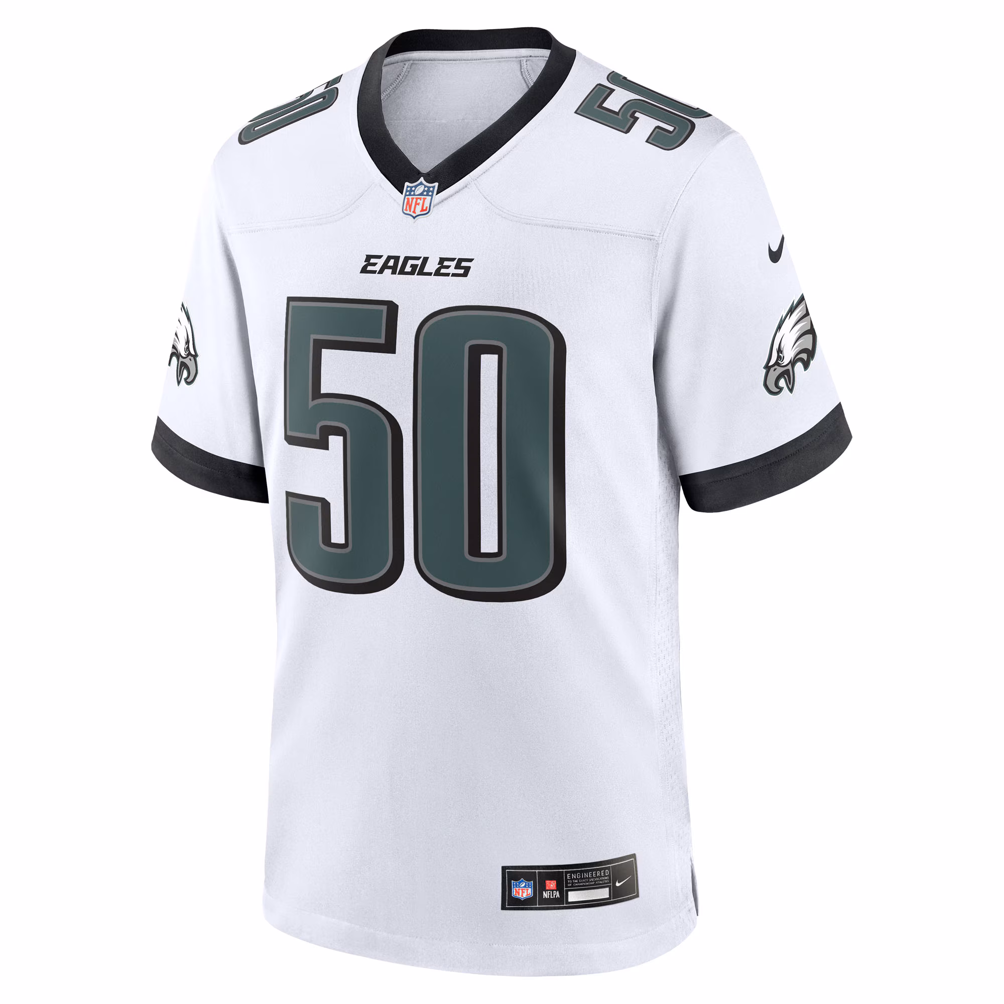 Men's Philadelphia Eagles Jaelan Phillips  White Game Jersey