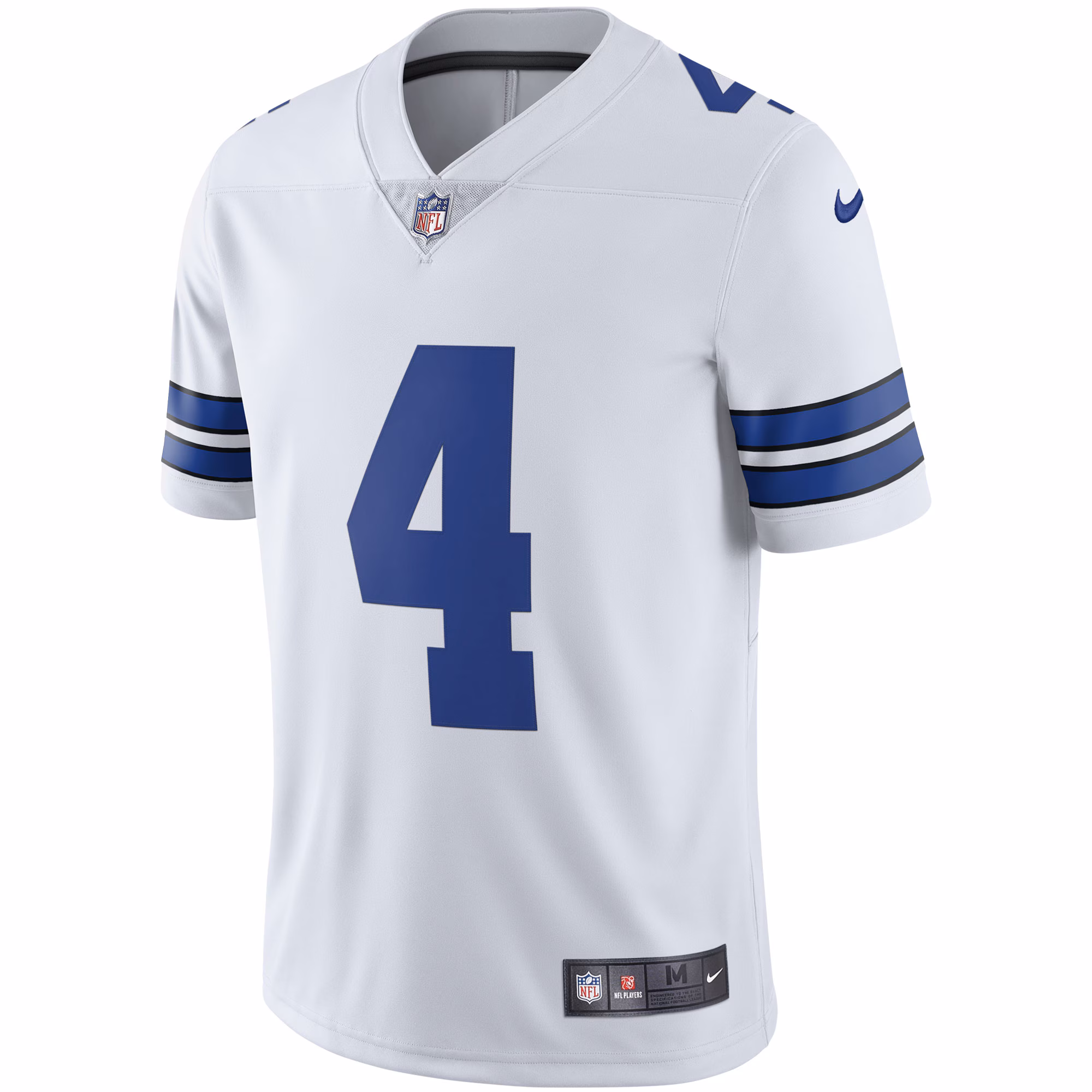 Men's Dallas Cowboys Dak Prescott  White Vapor Limited Player Jersey