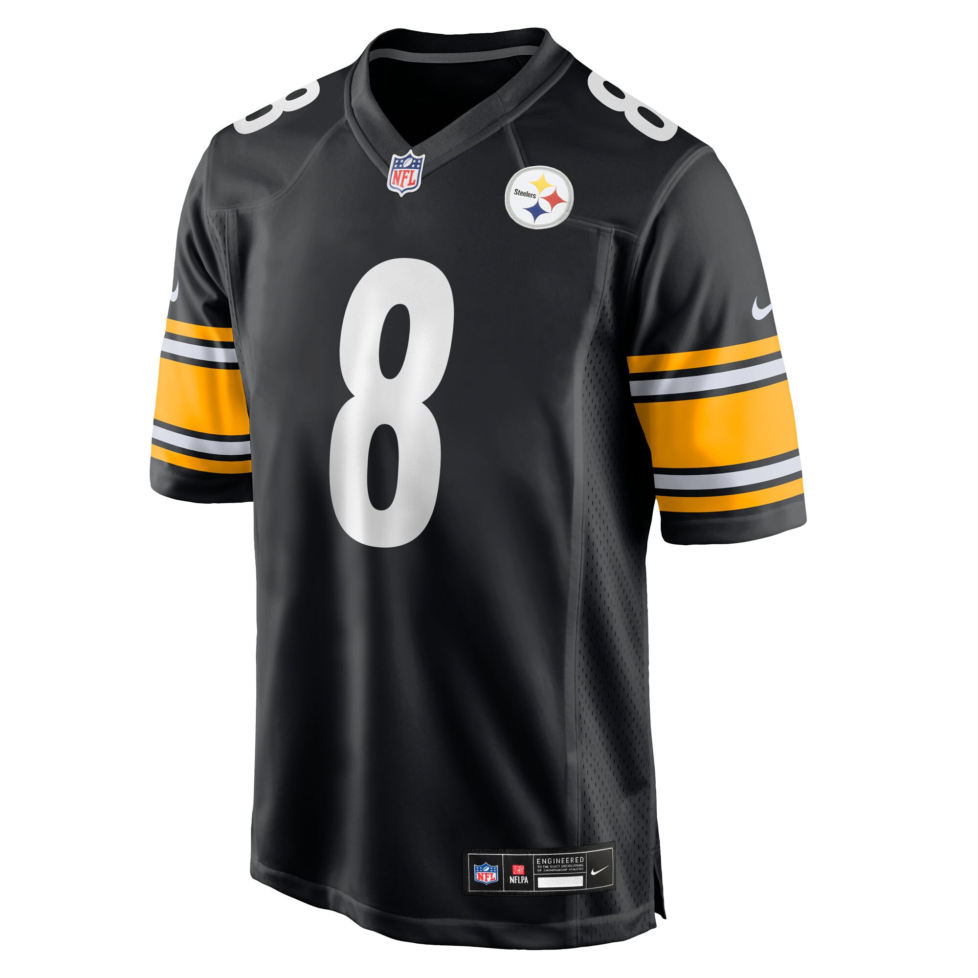 Men's Pittsburgh Steelers Aaron Rodgers  Black Game Jersey