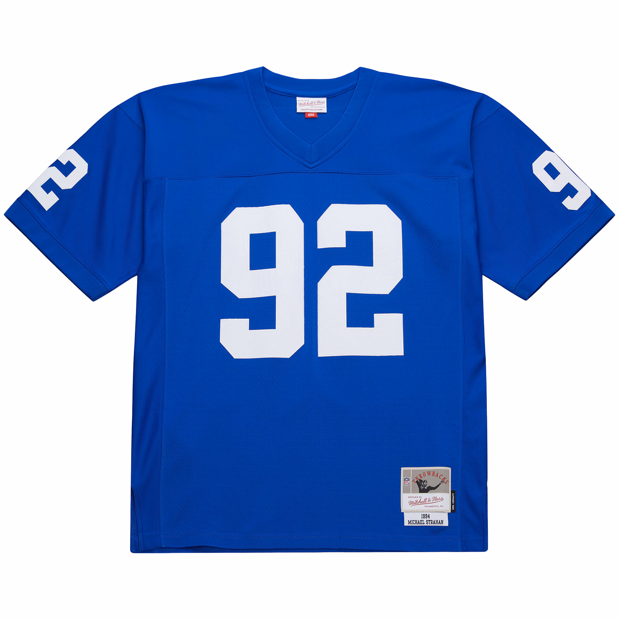 Men's New York Giants Michael Strahan Mitchell & Ness Royal 1994 Legacy Replica Jersey