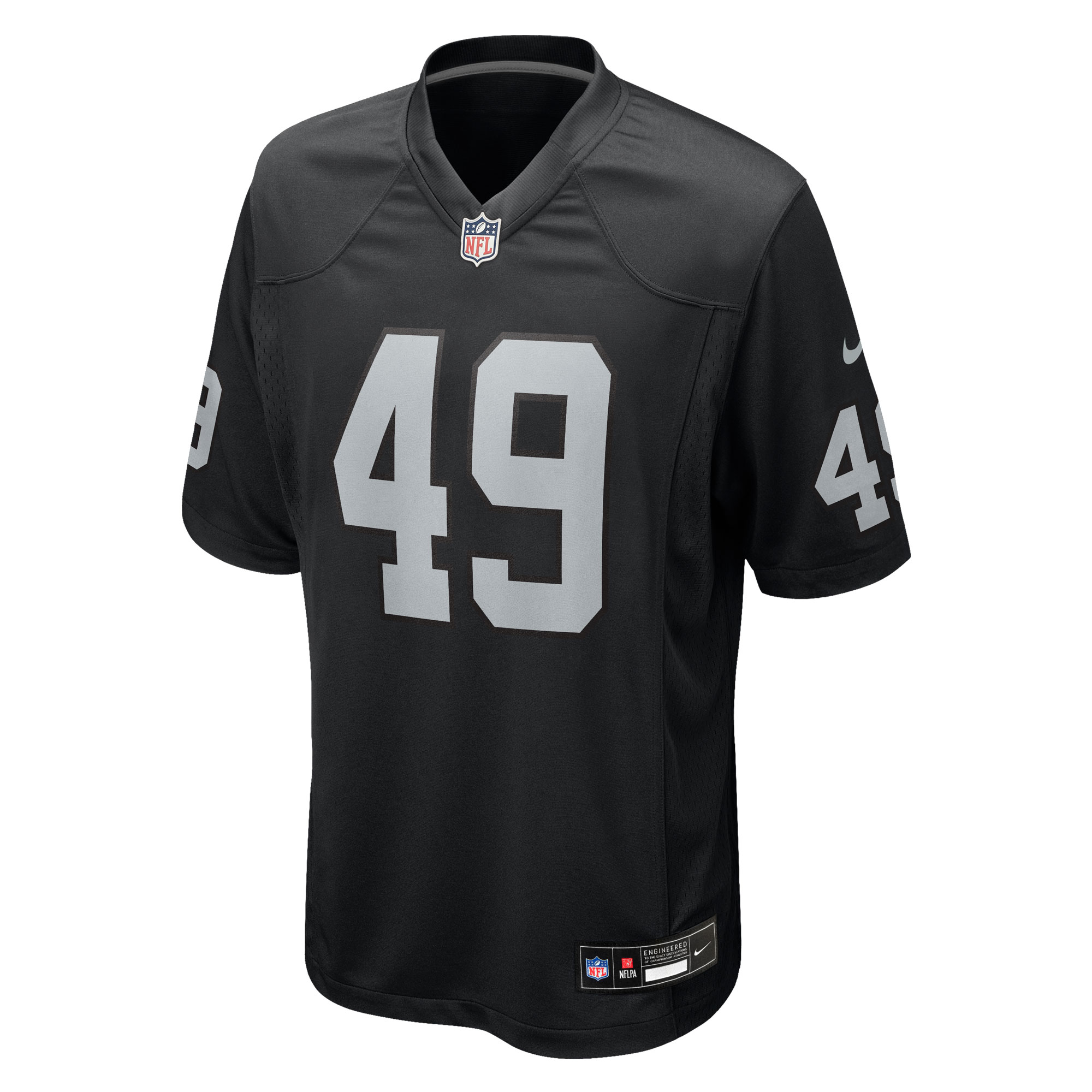 Men's Las Vegas Raiders Charles Snowden  Black Team Game Jersey