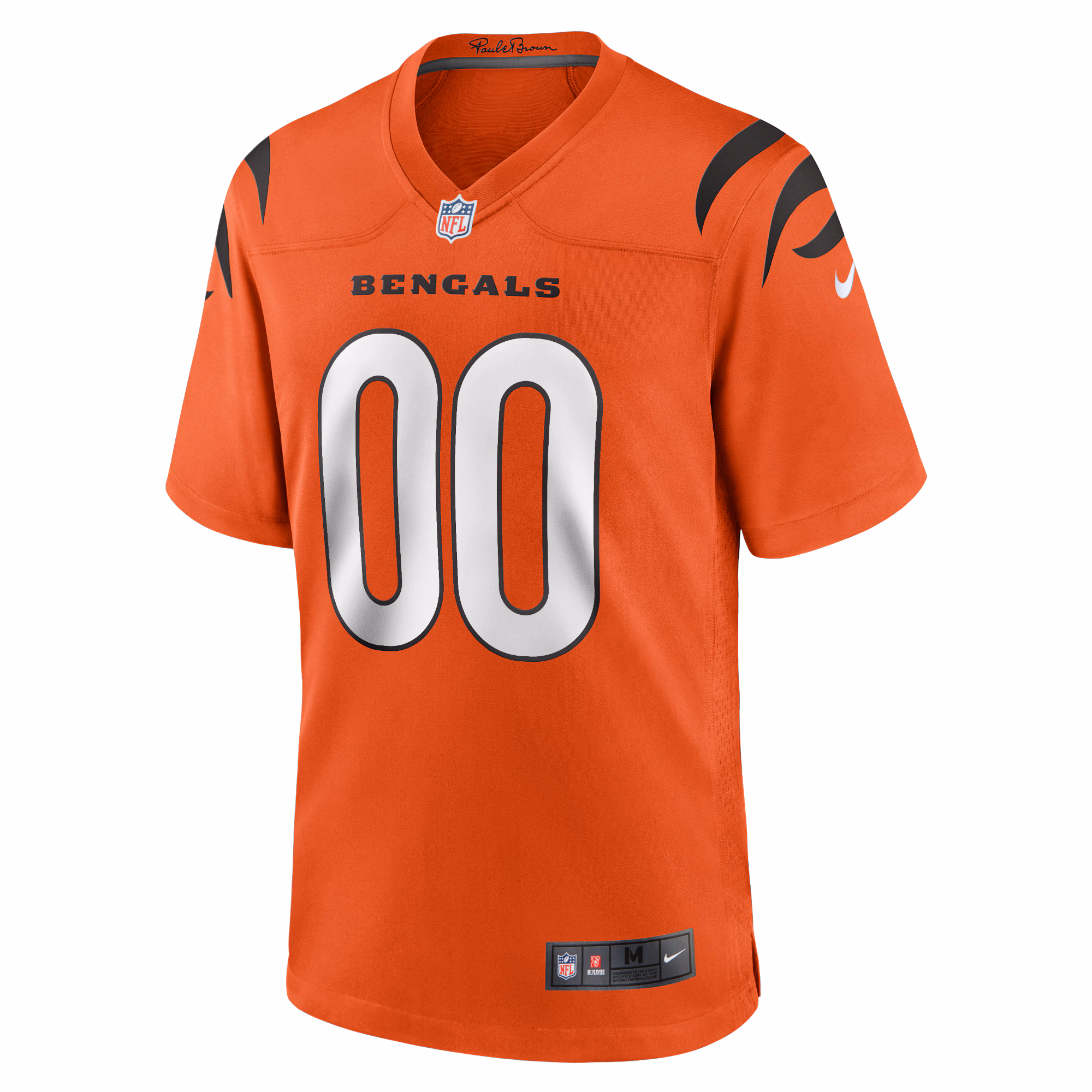 Men's Cincinnati Bengals  Orange Alternate Game Custom Jersey