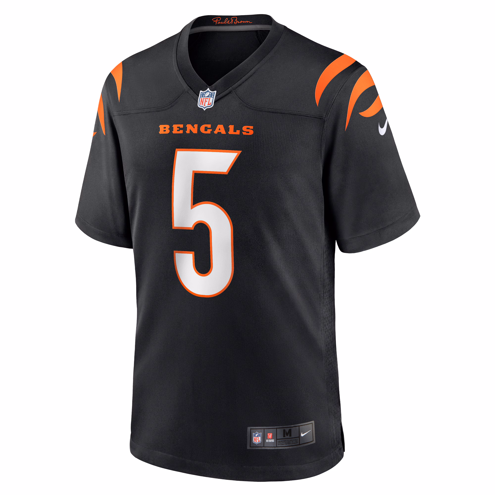 Men's Cincinnati Bengals Tee Higgins  Black Game Player Jersey