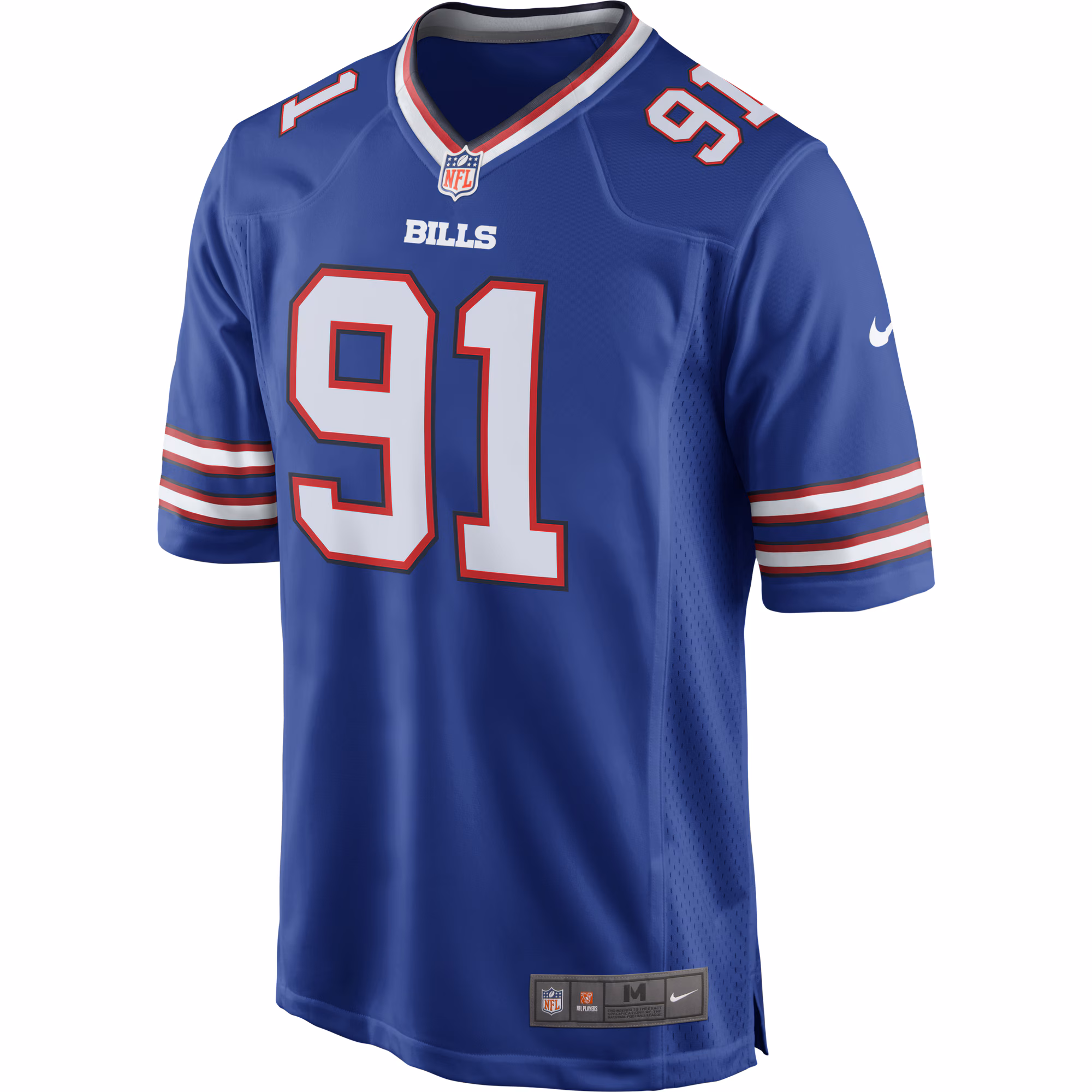 Men's Buffalo Bills Ed Oliver  Royal Team Game Player Jersey