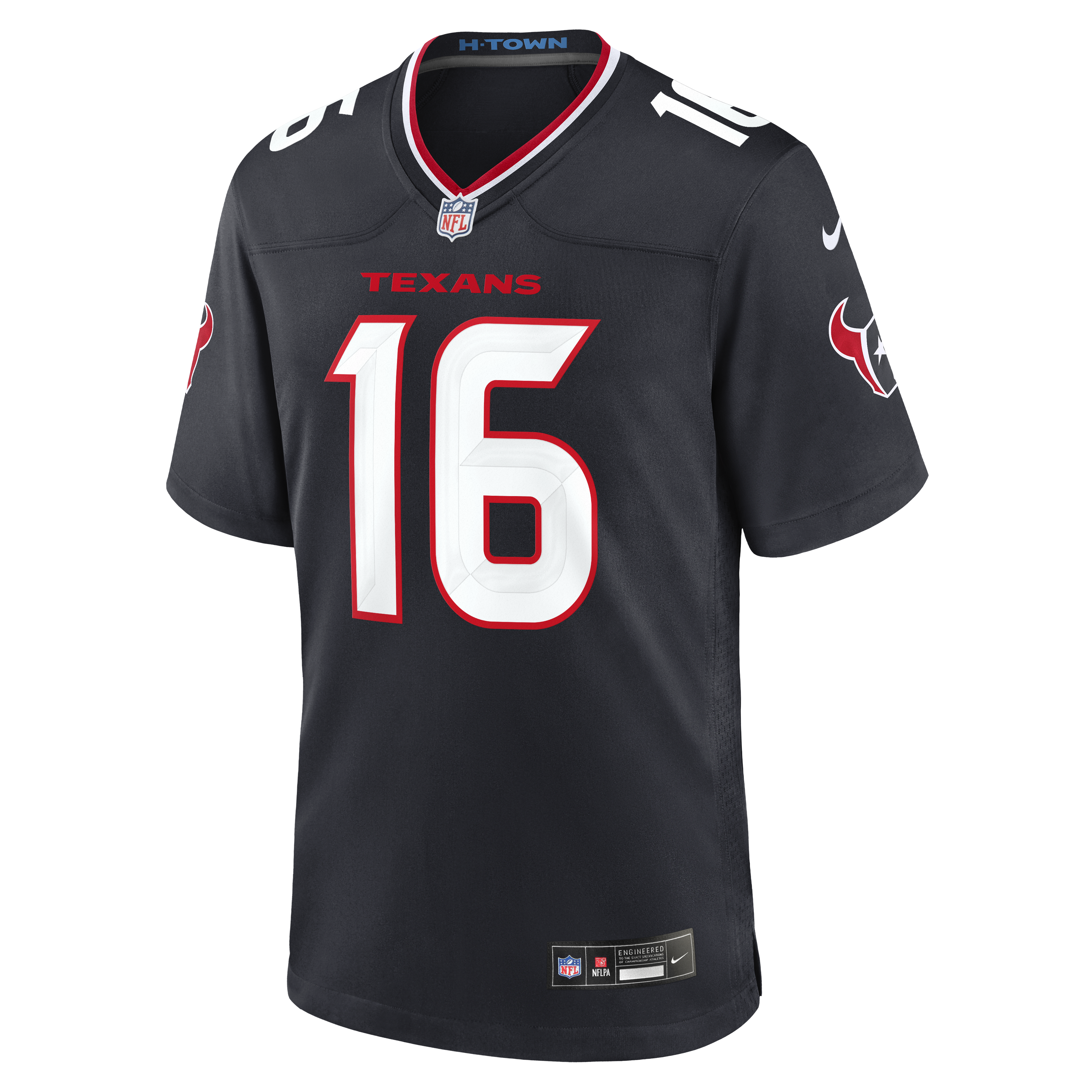 Men's Houston Texans Quintez Cephus  Navy Team Game Jersey