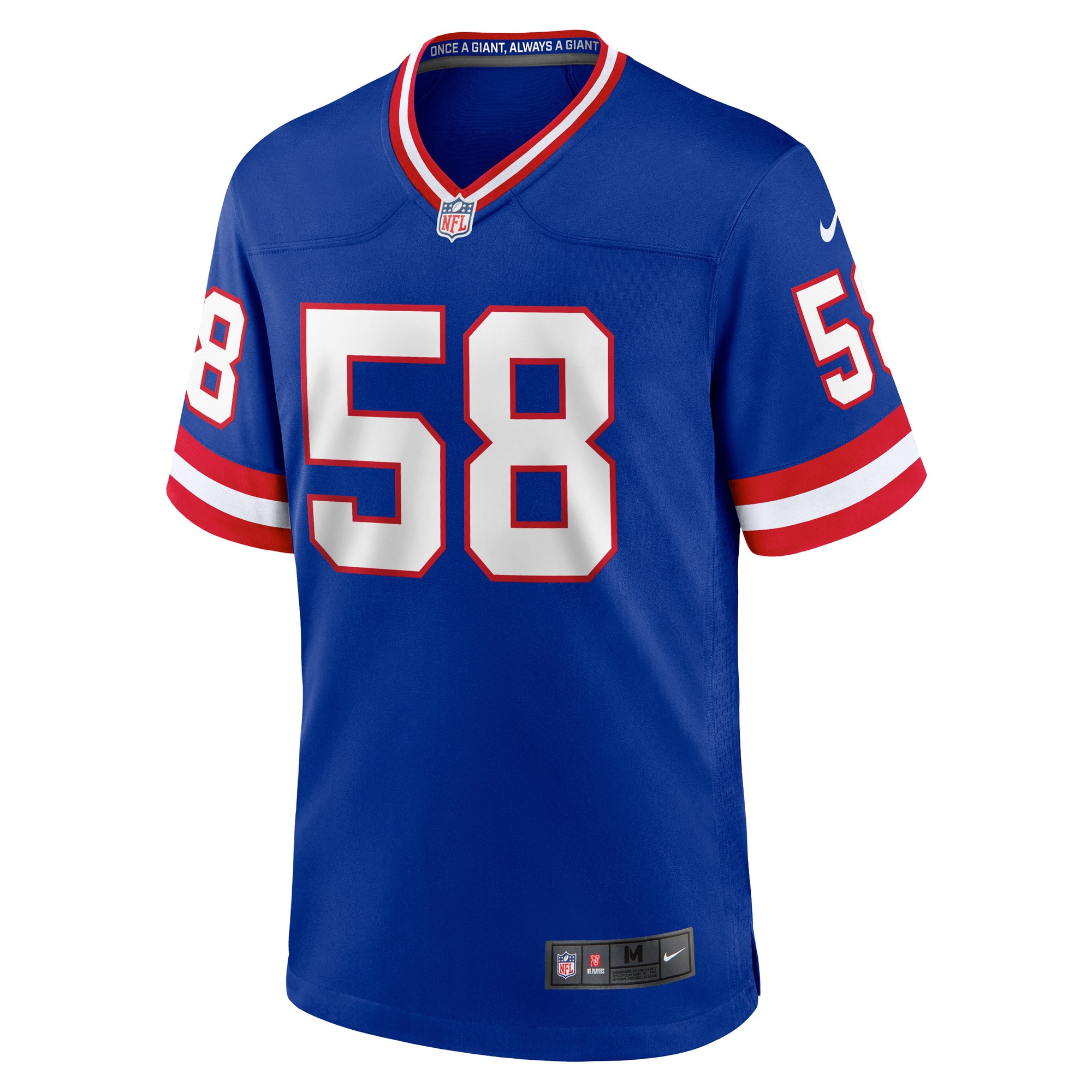 Men's New York Giants Carl Banks  Royal Retired Player Alternate Game Jersey