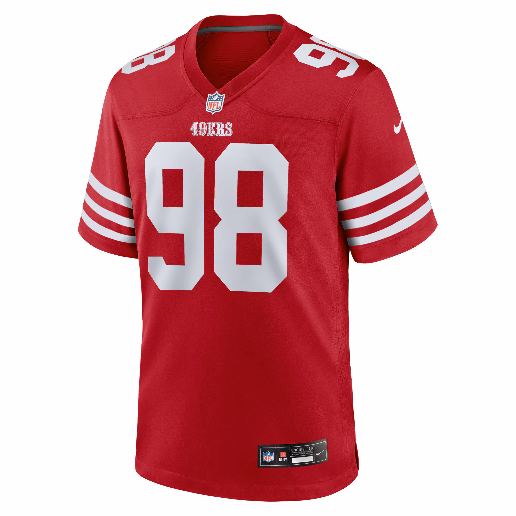 Men's San Francisco 49ers Mykel Williams  Scarlet 2025 NFL Draft First Round Pick Game Jersey
