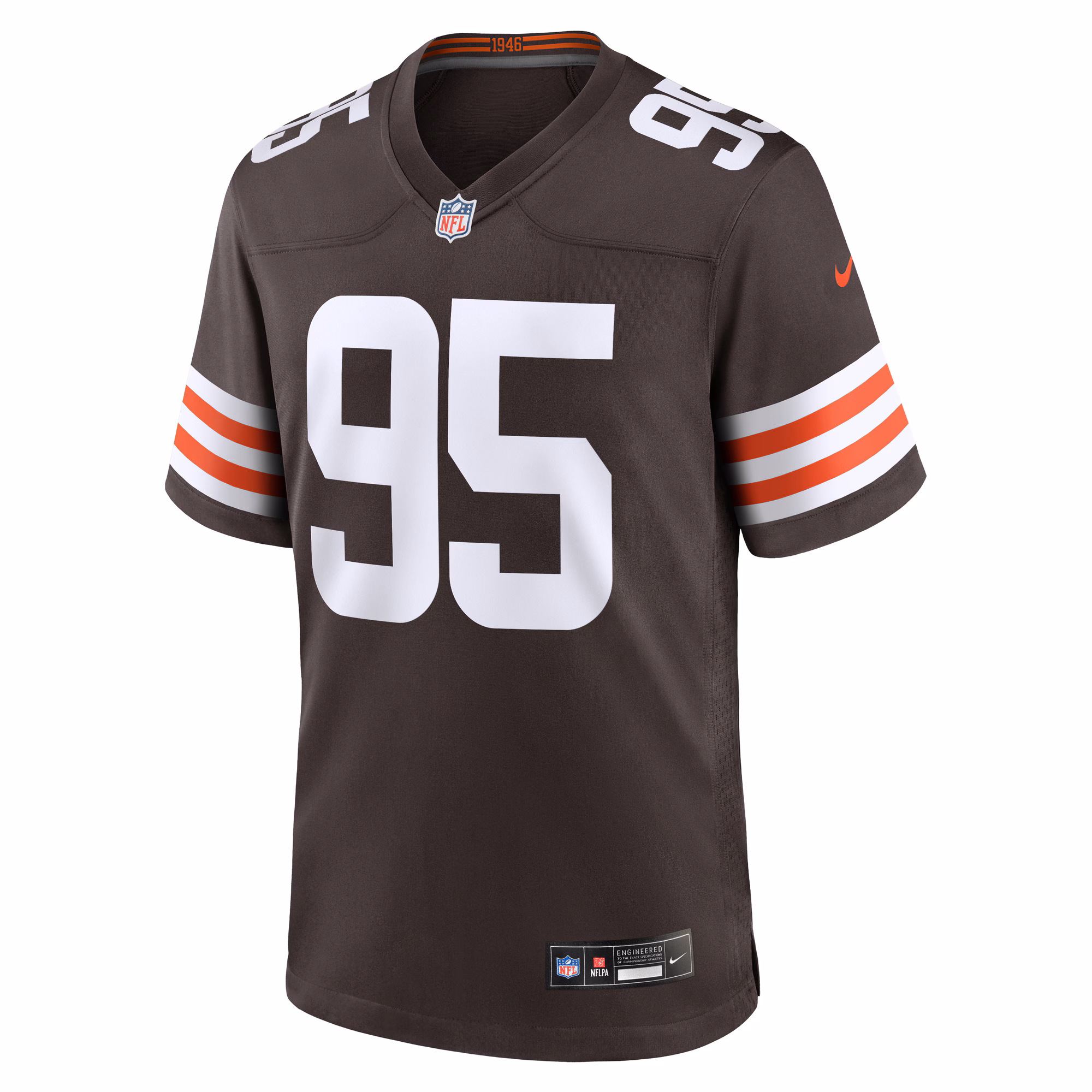Men's Cleveland Browns Myles Garrett  Brown Team Game Jersey