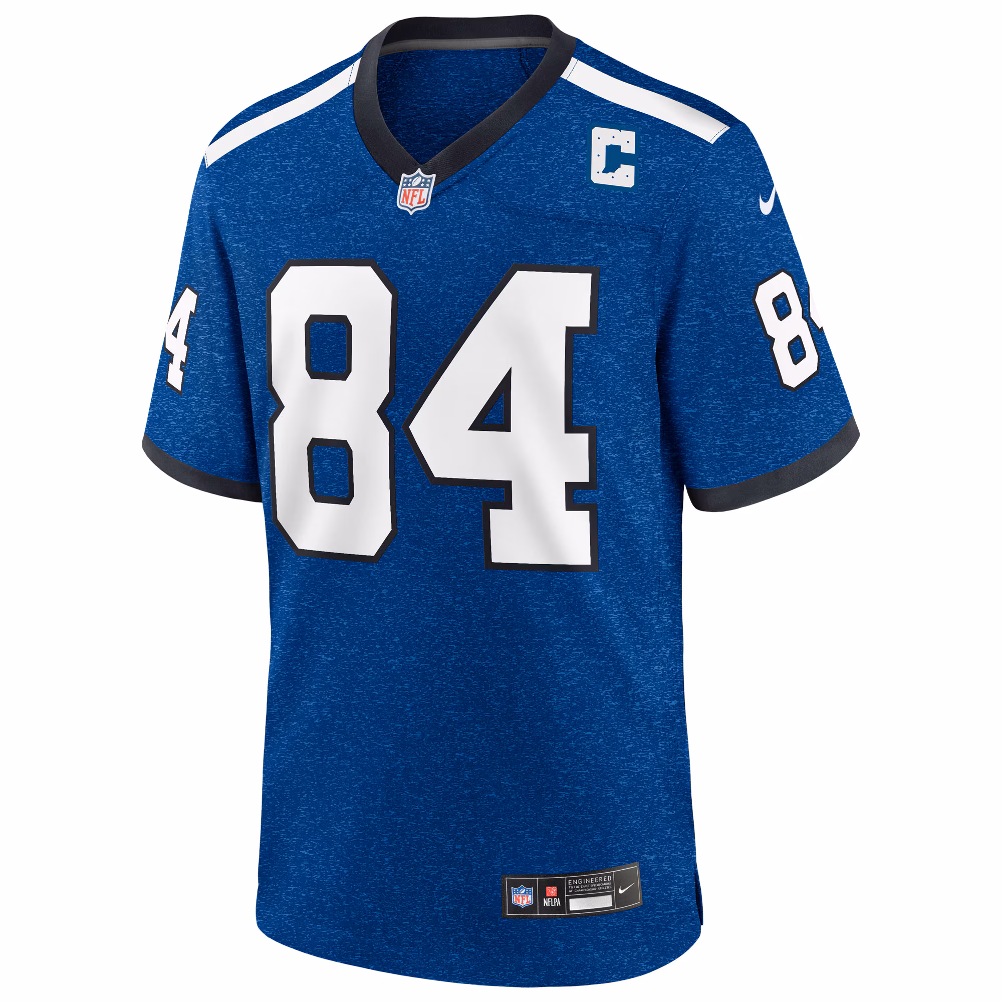 Men's Indianapolis Colts Tyler Warren  Heather Royal Alternate 2 Indiana Nights Game Jersey
