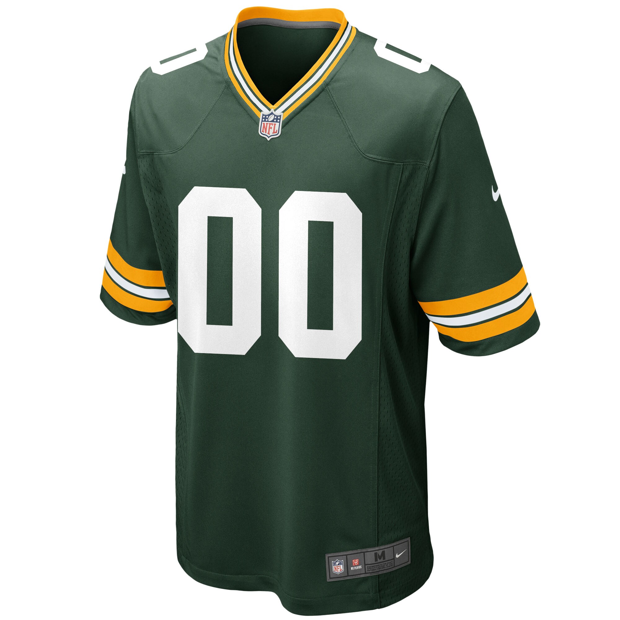 Men's Green Bay Packers  Green Custom Game Jersey