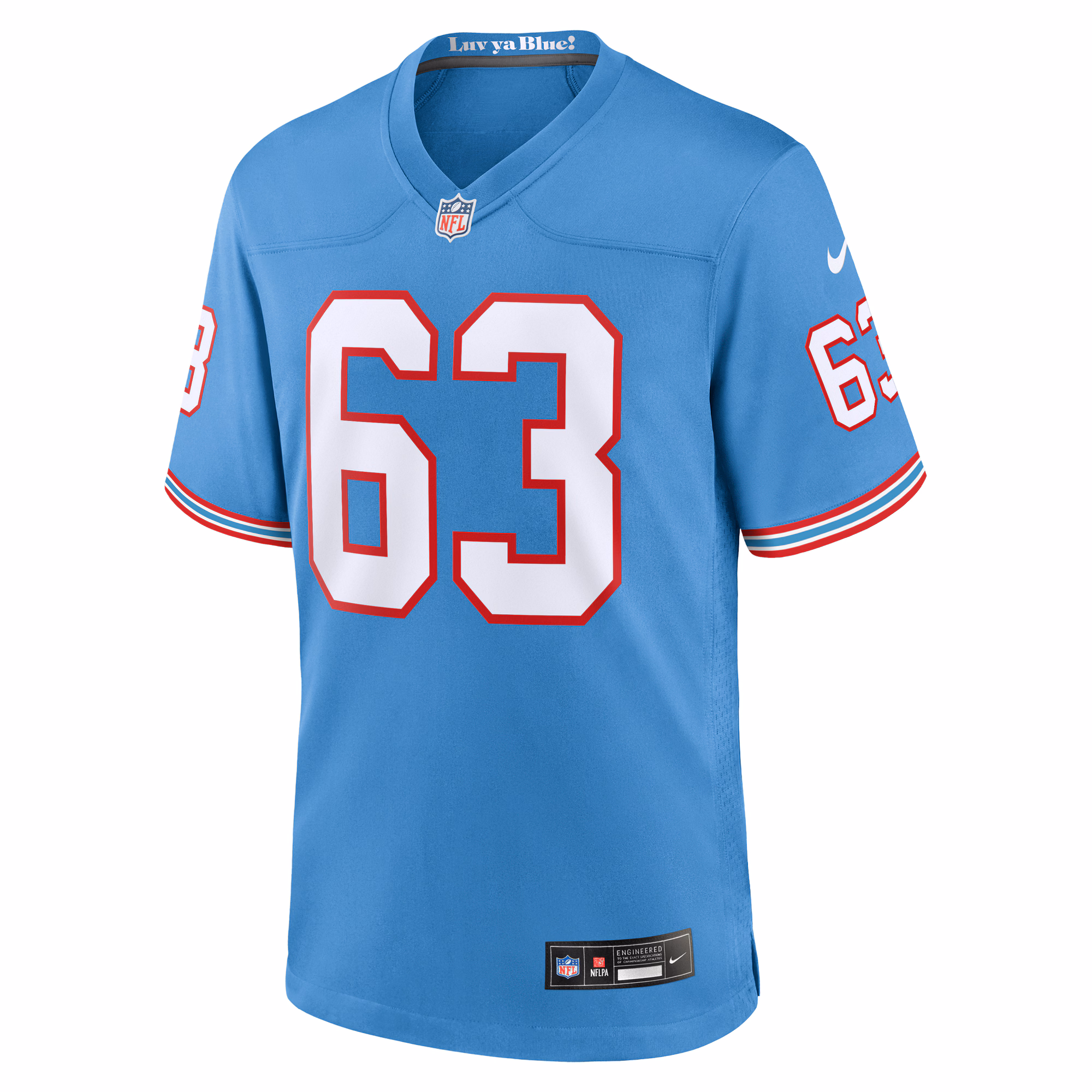 Men's Tennessee Titans Mike Munchak  Light Blue Retired Player Alternate Game Jersey