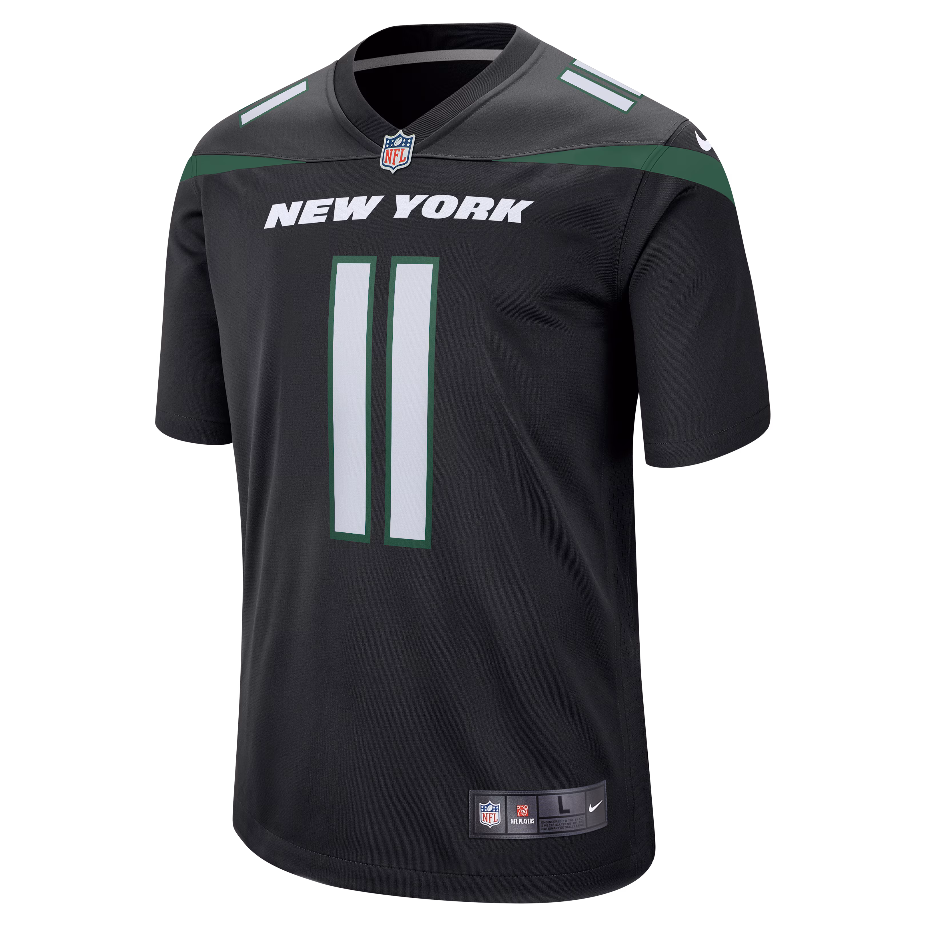 Men's New York Jets Jermaine Johnson II  Black Alternate Game Jersey